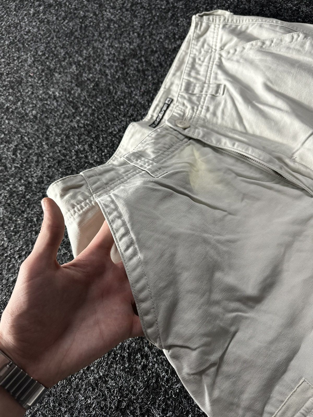 Quiksilver × Vintage 🚨Vintage Quicksilver CARGO BEIGE Japanese Surf style Shorts Size US 32 / EU 48 - 6 Thumbnail