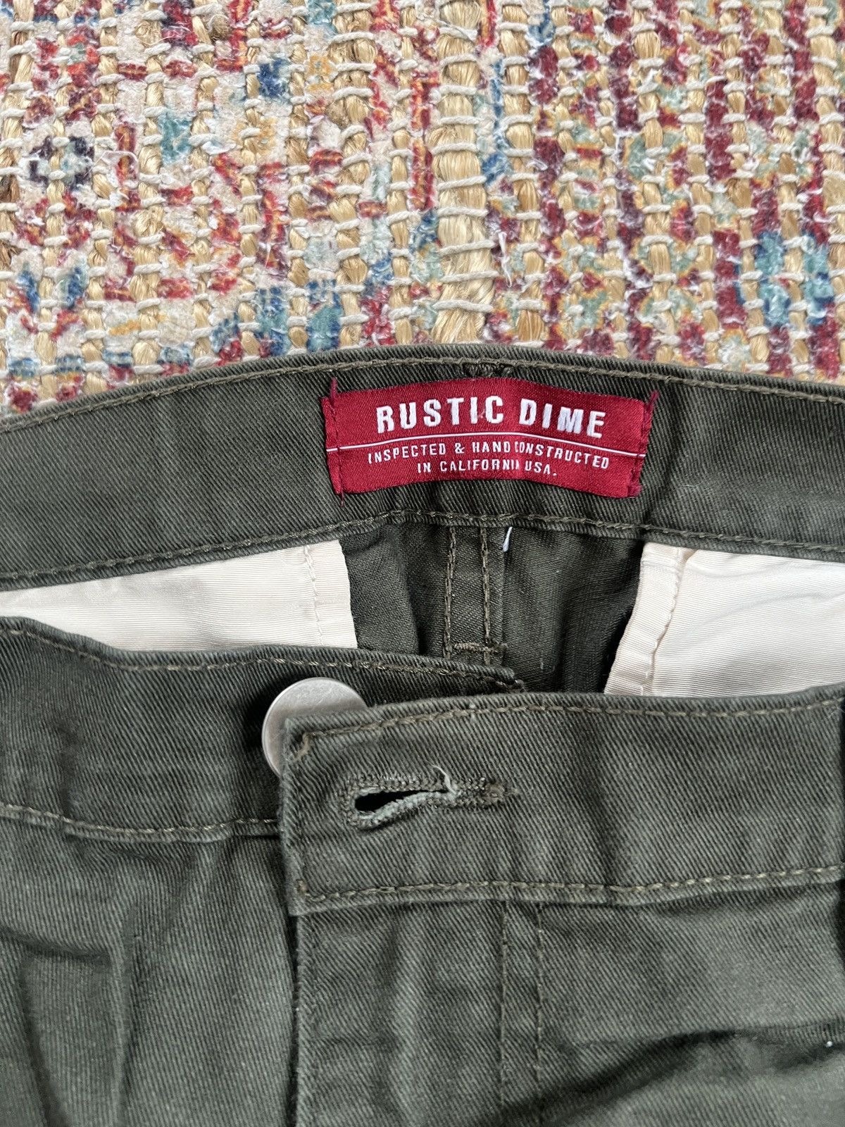 Rustic Dime Rustic Dime Olive Chinos (AMERICAN MADE) Size US 32 / EU 48 - 6 Thumbnail