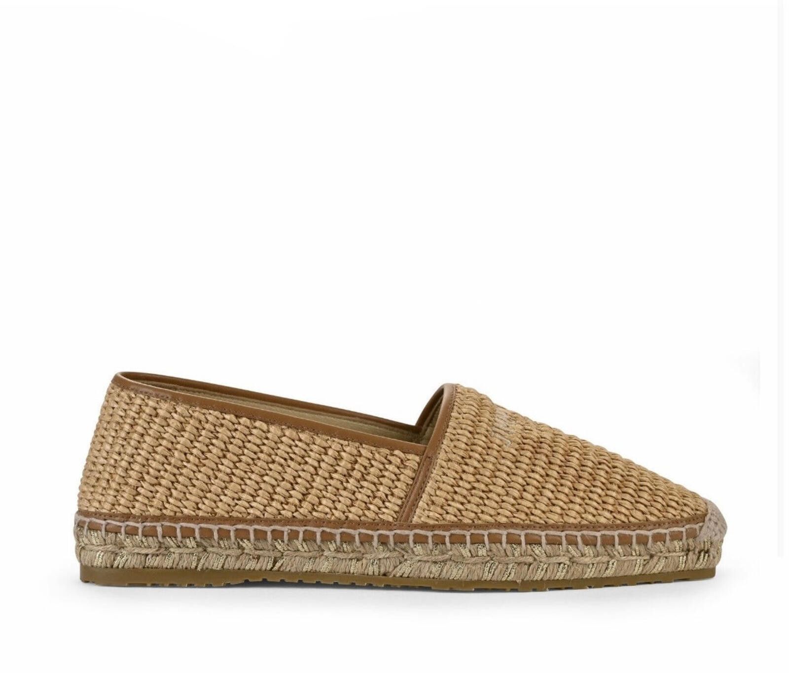 Jimmy Choo Jimmy Choo Dru Raffia Espadrille Flats Size US 7.5 / IT 37.5 - 1 Thumbnail