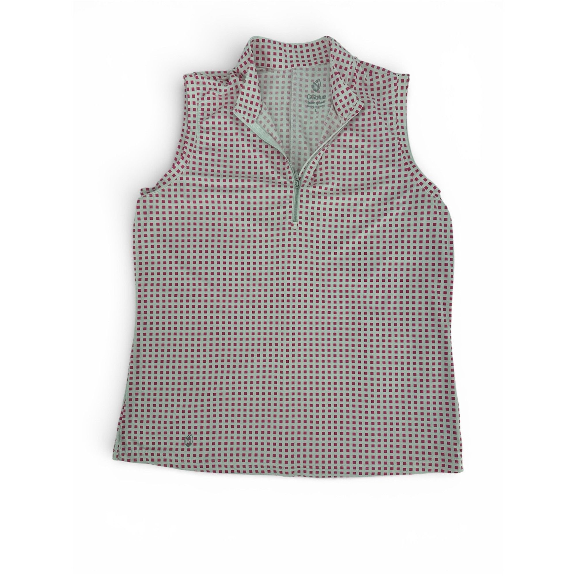 Other GGblue Golf Tank Top - Pink & White Checkered - Large Size L / US 10 / IT 46 - 3 Thumbnail