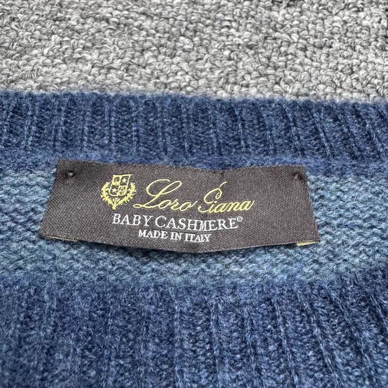 Loro Piana Loro Piana BABYCSHMERE Striped Cashmere Knit Top Size US XXL / EU 58 / 5 - 3 Thumbnail