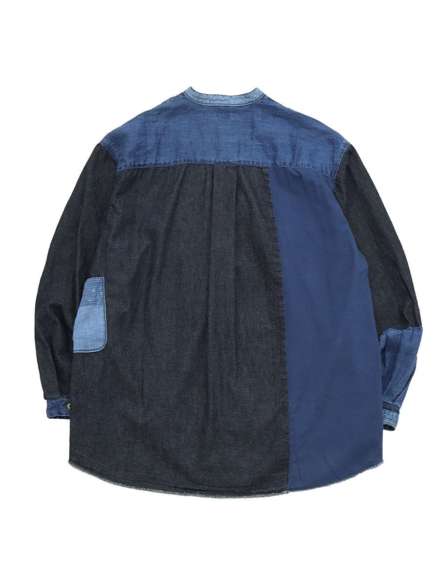 Kapital Kapital IDG Patchwork Band Collar Kathmandu Shirt Size US M / EU 48-50 / 2 - 2 Thumbnail