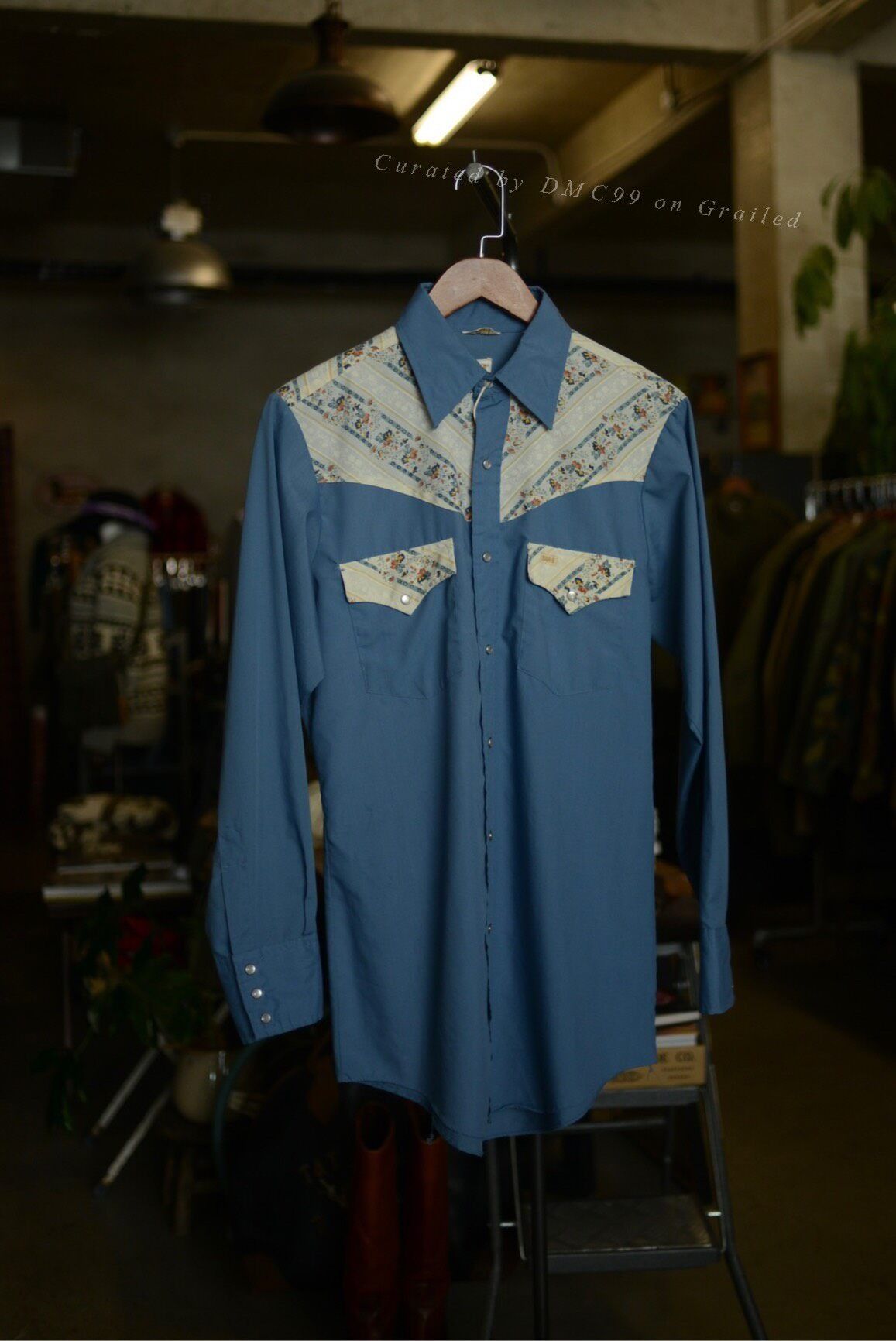 Vintage Vintage 80s Pearl Button Western Shirt Size US M / EU 48-50 / 2 - 1 Thumbnail