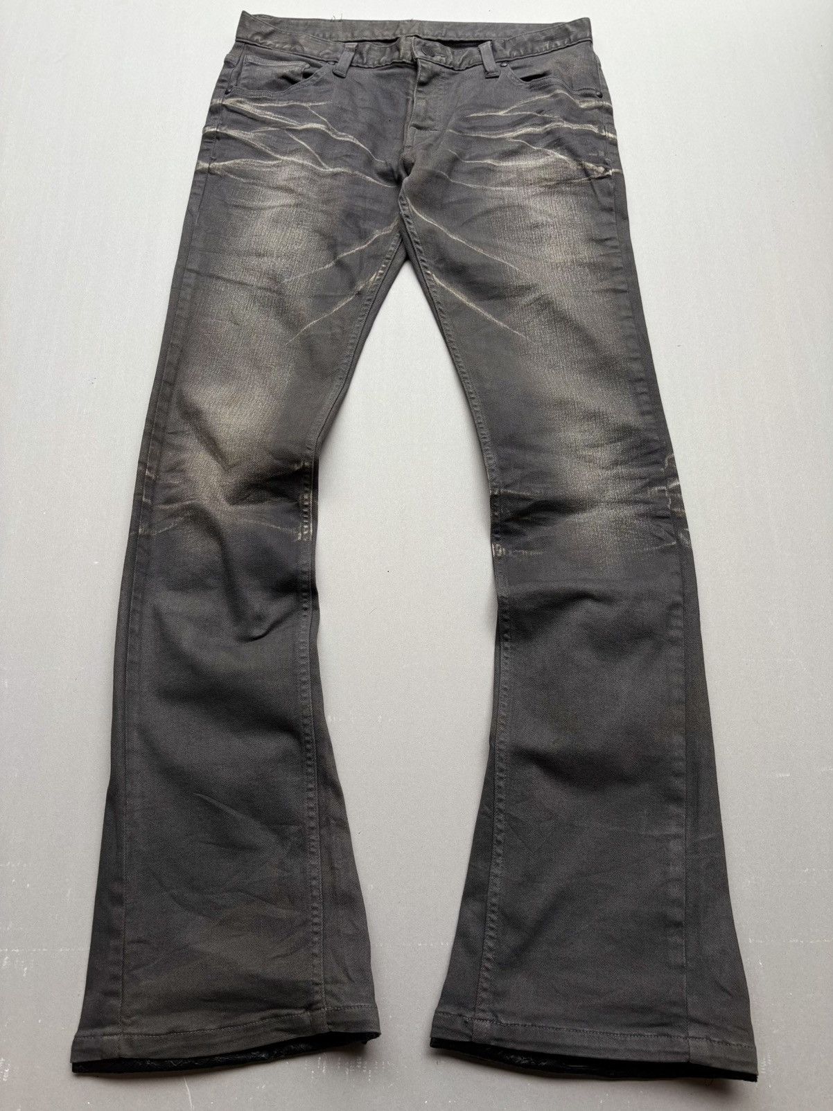 Tornado Mart lace up flare jeans Size US 30 / EU 46 - 1 Thumbnail