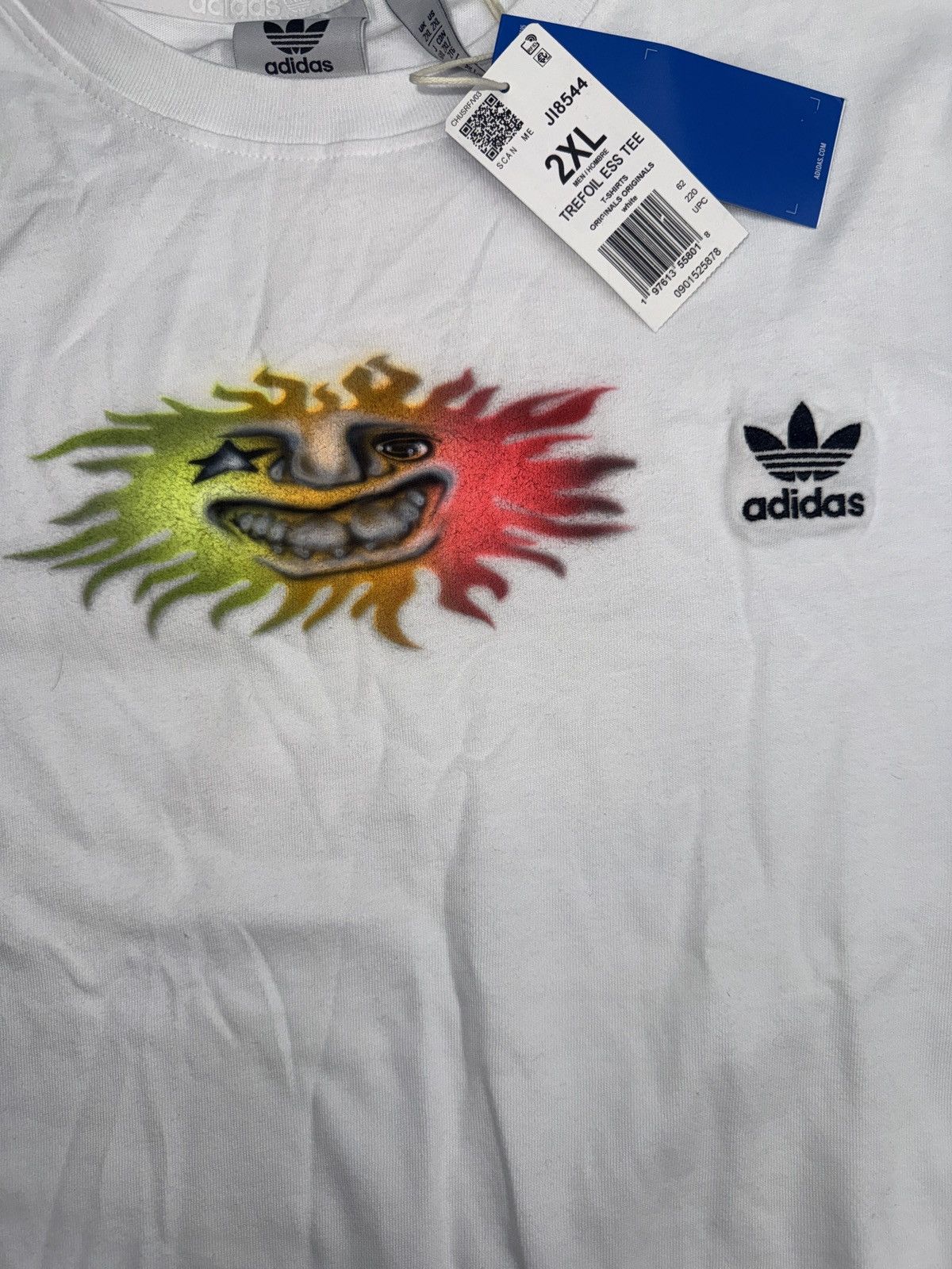 HELLSTAR Hellstar x Adidas Airbrush T-shirt Size US XXL / EU 58 / 5 - 3 Thumbnail