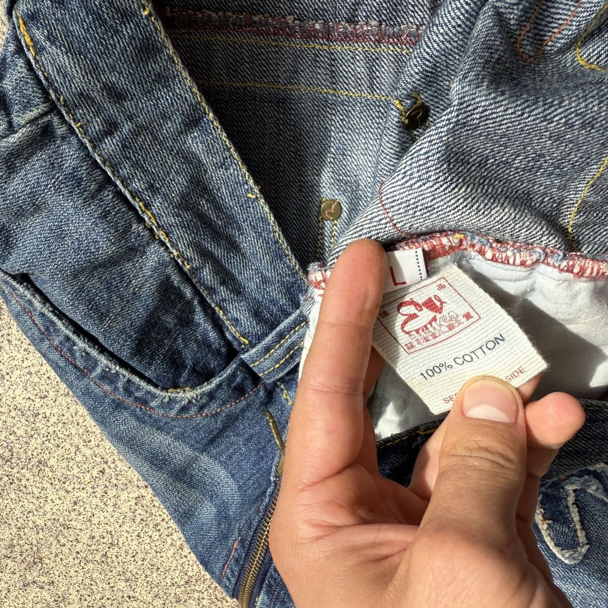 Evisu Vintage Genes Evisu Skirt denim y2k patch logo japanese Size L / US 10 / IT 46 - 8 Thumbnail
