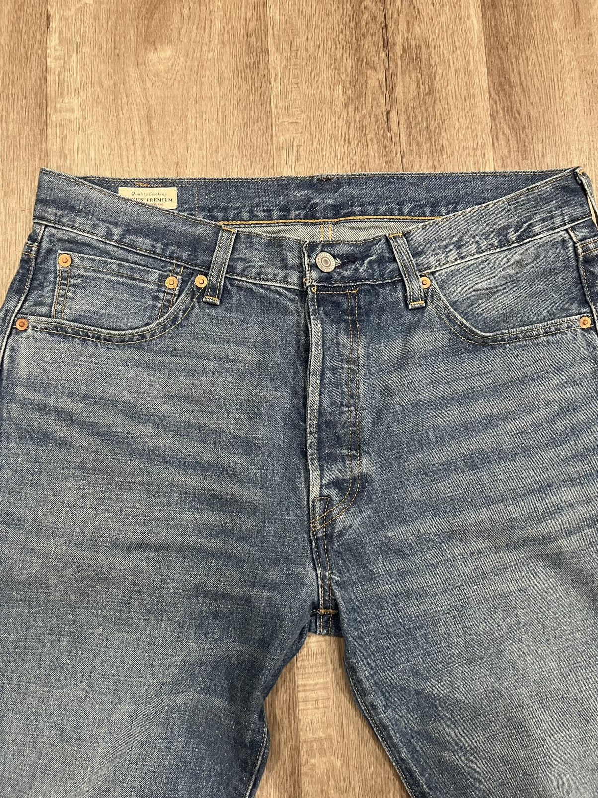 Levi's Levi’s Premium Blue 501 Salvage Jeans Size US 33 - 5 Thumbnail