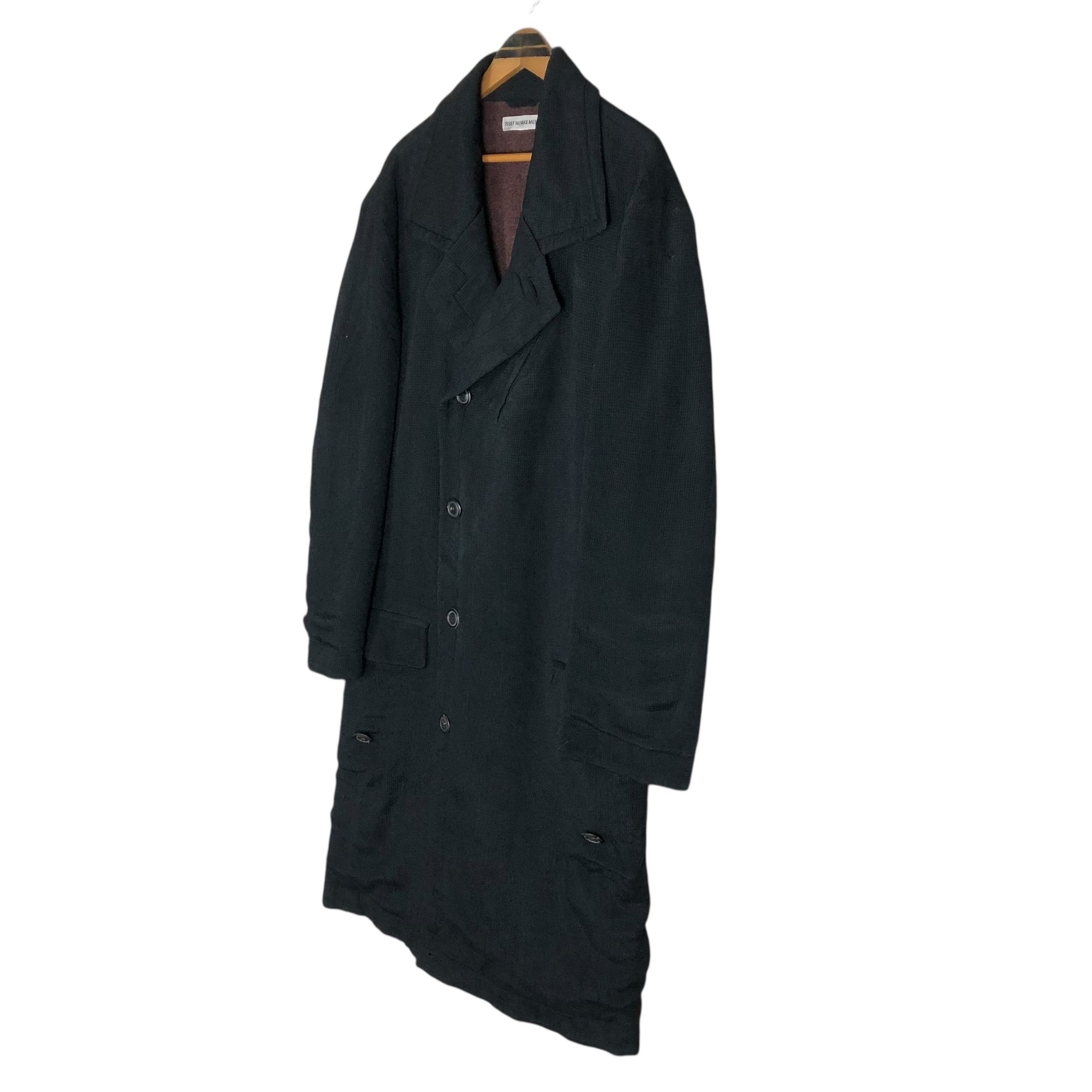 Issey Miyake Vintage Issey Miyake Men A/W 1995 Double Breasted Overcoat Size US L / EU 52-54 / 3 - 10 Thumbnail