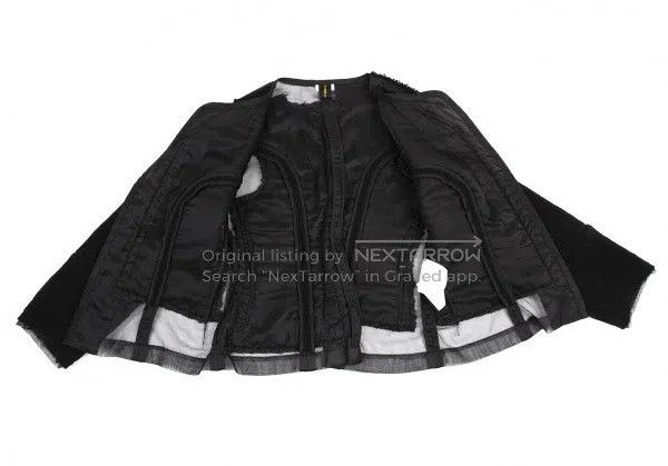 Comme des Garcons Comme Des Garcons Black Vintage Design Cardigan Size XS / US 0-2 / IT 36-38 - 7 Thumbnail