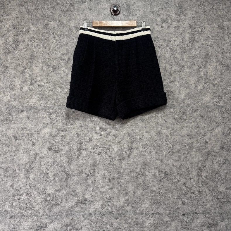 Gucci Xiaoxiangfeng black braided shorts