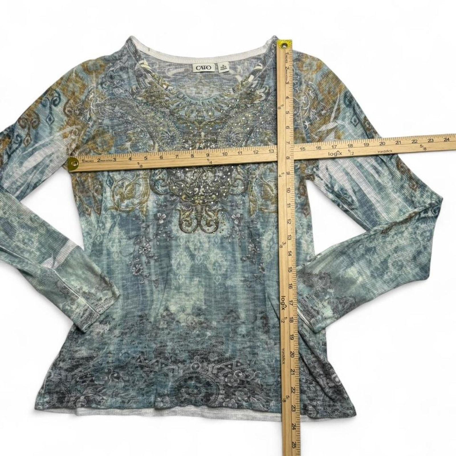 Other Cato Vintage Grunge Unique Mcbling 2000s long sleeve size M Size M / US 6-8 / IT 42-44 - 6 Thumbnail
