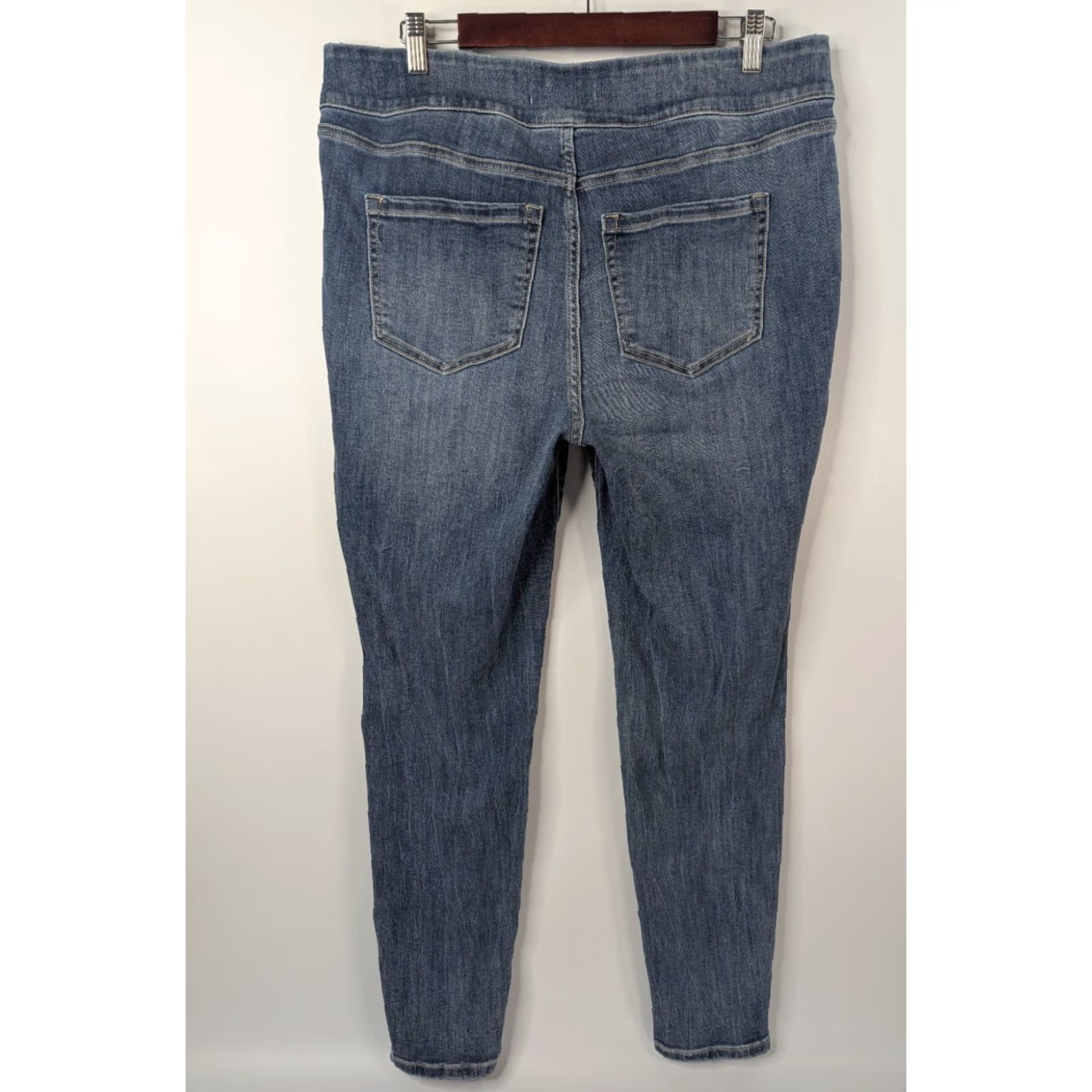 Vintage Lane Bryant Signature Fit Flex High Rise Jegging Jeans Pocket Stretch 14 Plus Denim Blue Womens Size 36" / US 14 / IT 50 - 3 Thumbnail