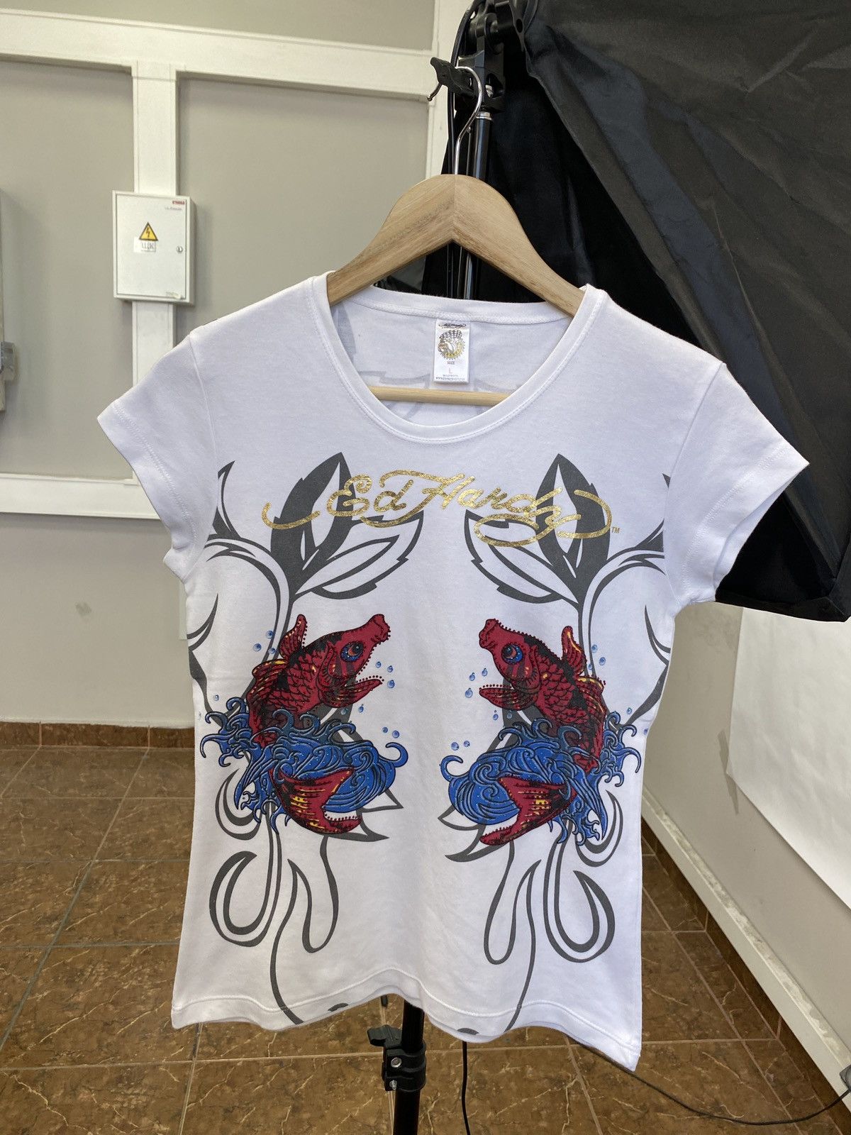 Ed Hardy 🇺🇸 Vintage 90s Ed Hardy Christian Audigier Y2K T-Shirt Size M / US 6-8 / IT 42-44 - 1 Thumbnail
