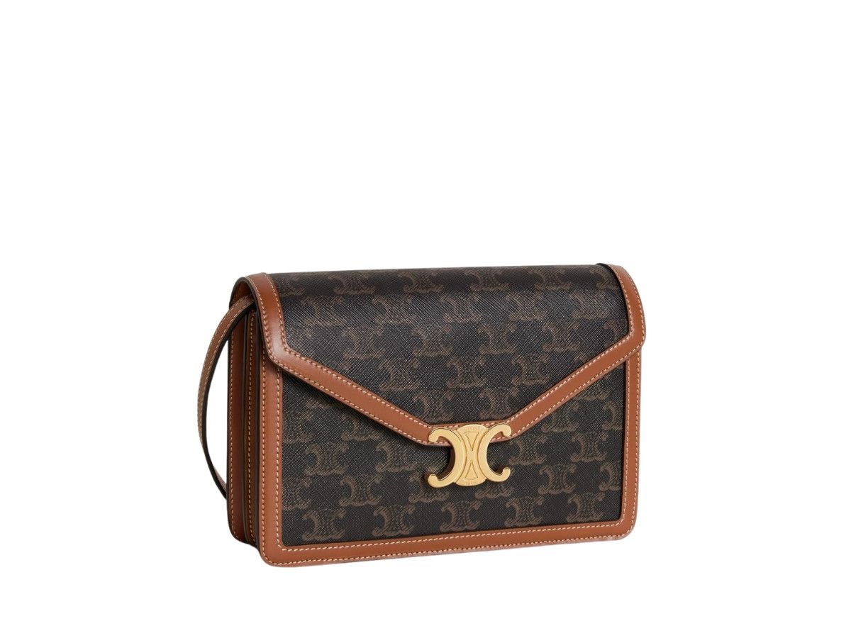 Celine o1bcso1str0125 Size: OS / Triomphe Canvas Enveloppe Bag Size ONE SIZE - 3 Thumbnail