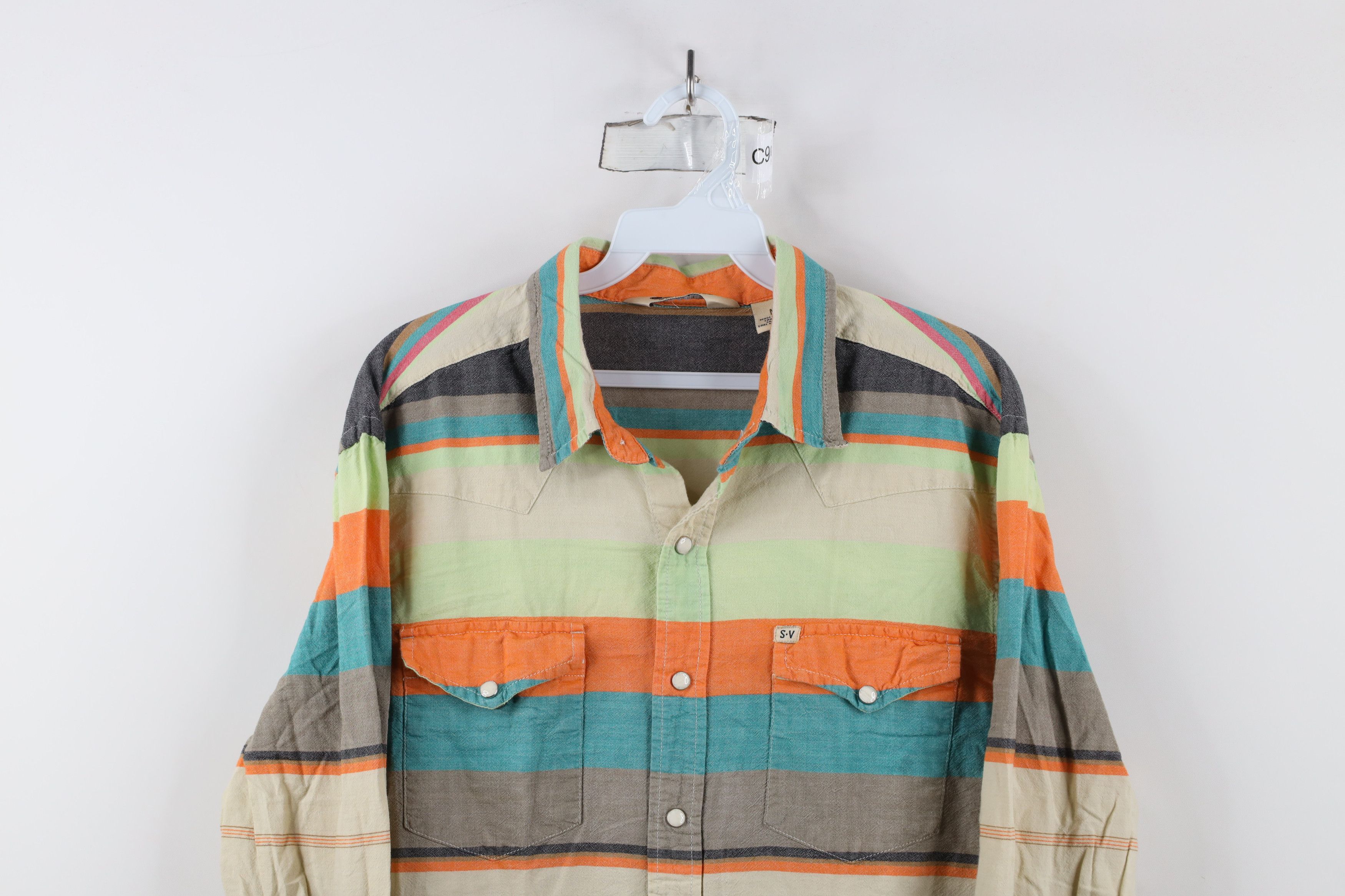 Vintage Vintage Salt Valley Western Striped Snap Button Shirt Size US M / EU 48-50 / 2 - 2 Thumbnail
