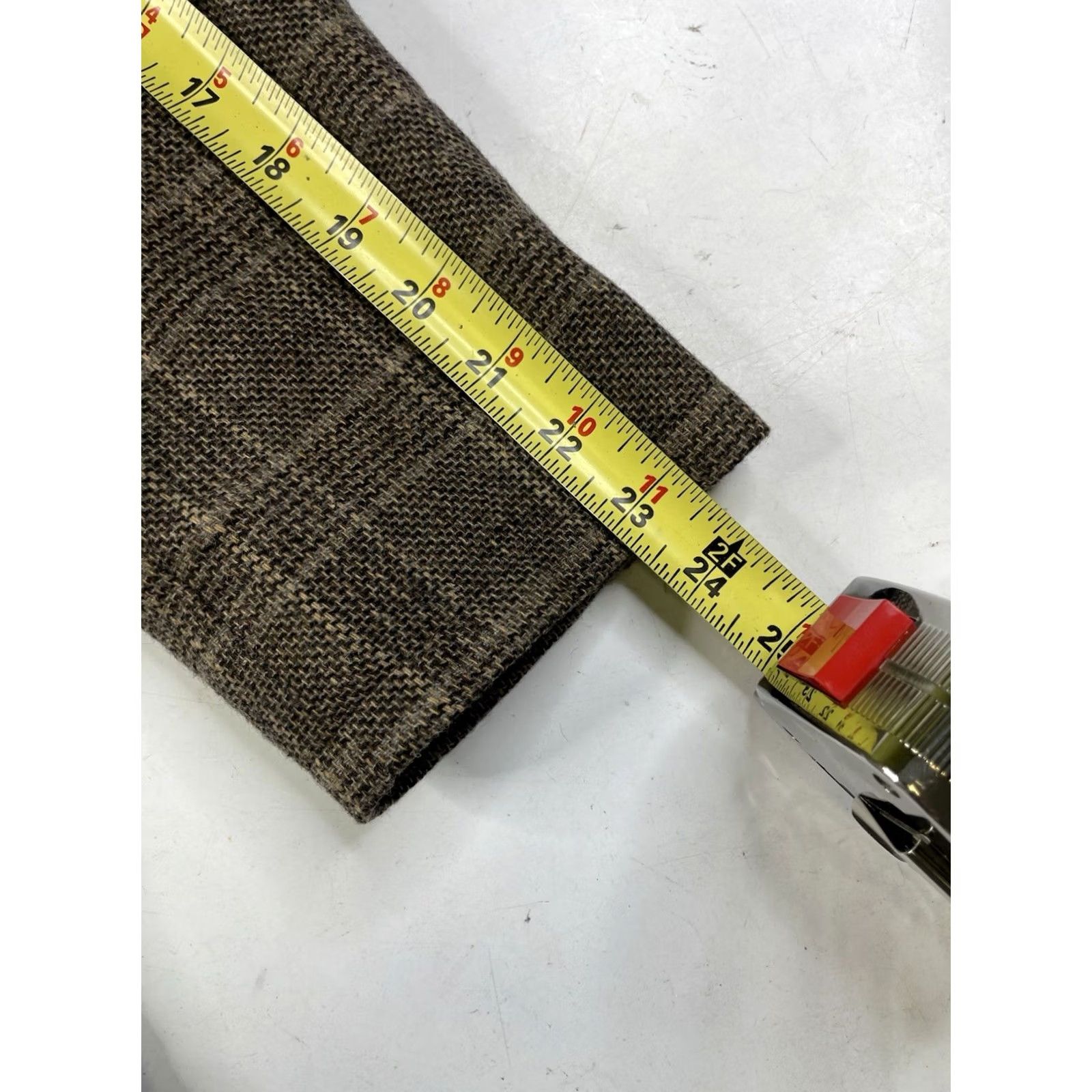 Joseph Abboud VINTAGE Joseph Abboud Blazer Mens XL Brown Glen Plaid Wool Elbow Patch Sport Coat Jacket Size 46R - 6 Thumbnail