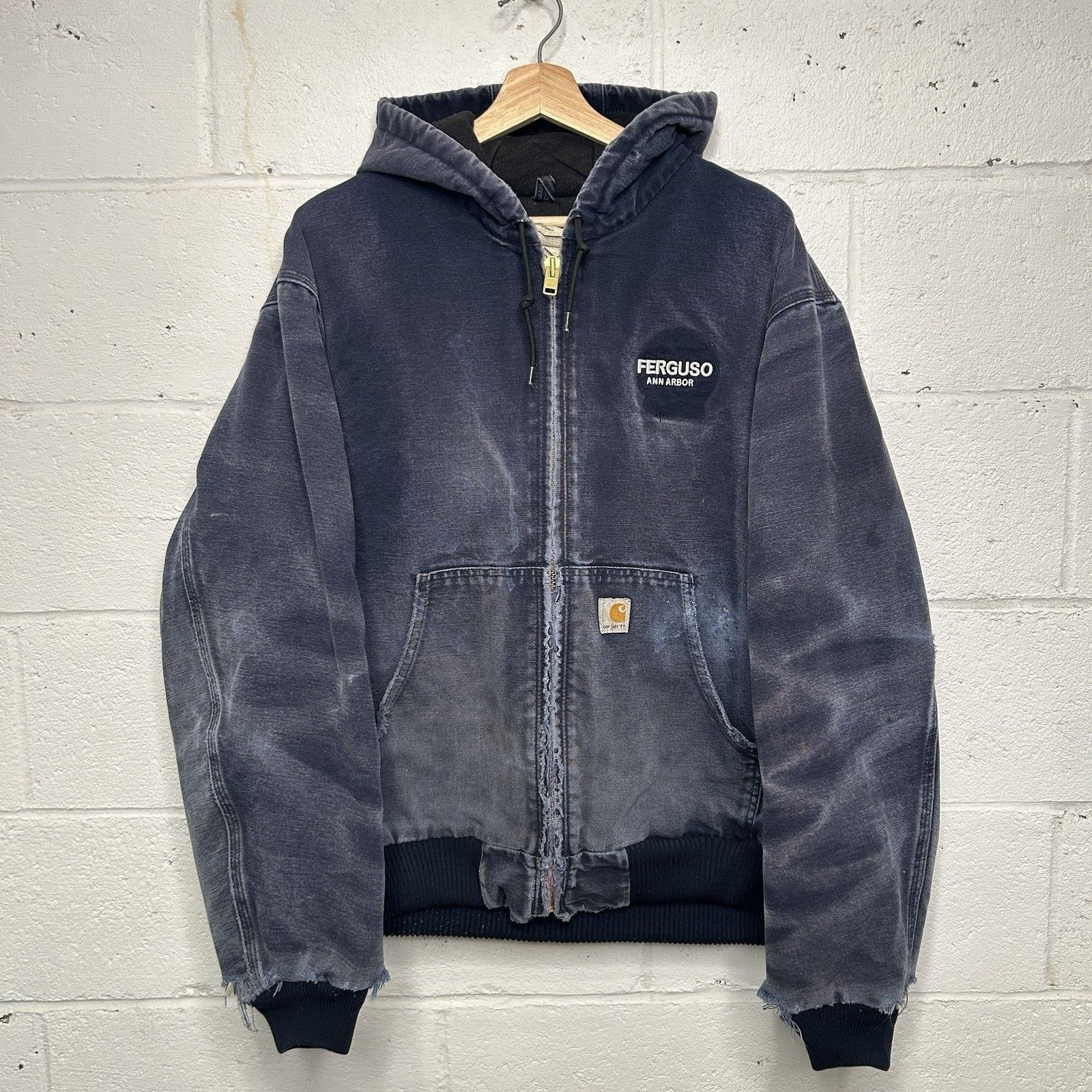 Carhartt Vintage Carhartt Hooded Active Jacket “Navy” J03 NVY