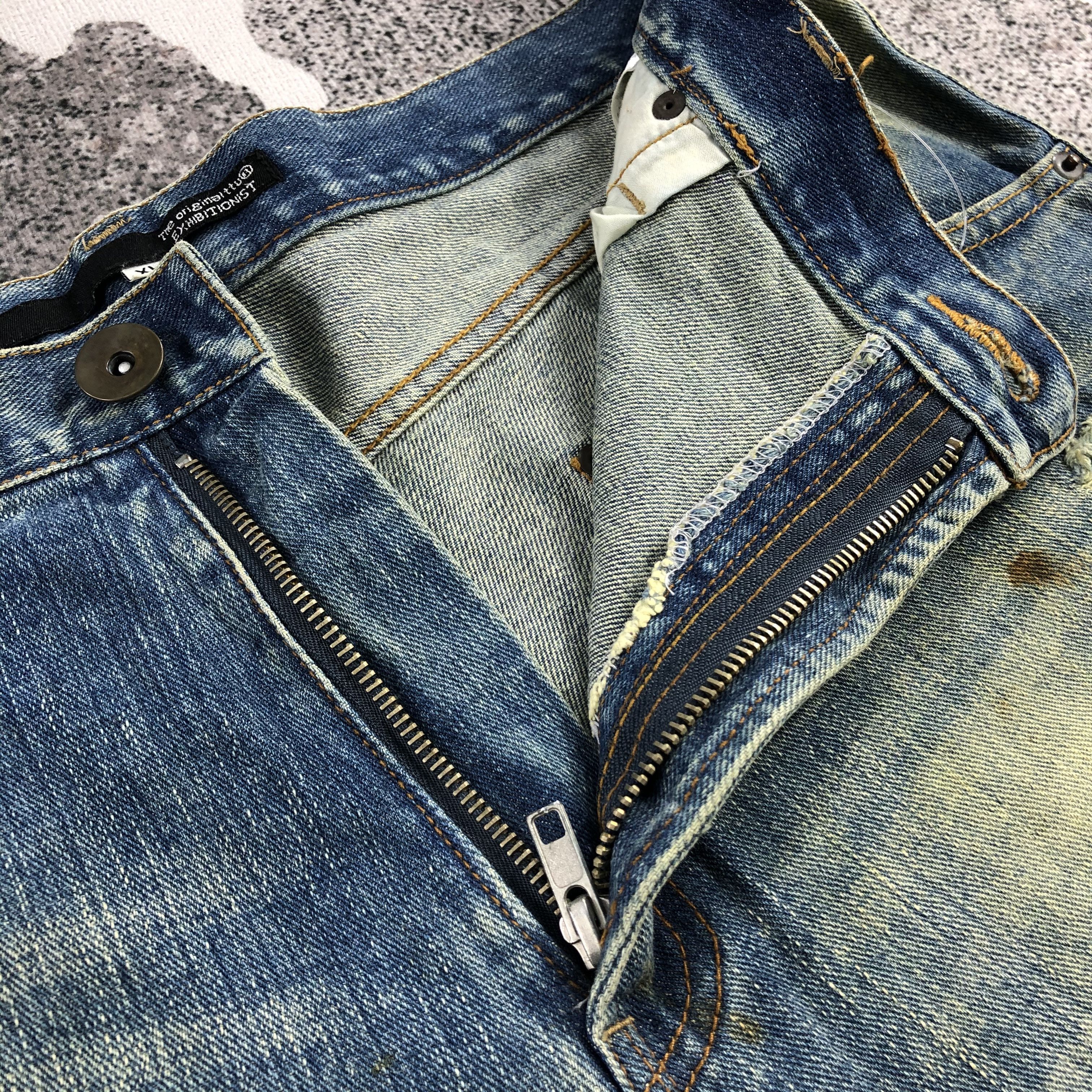Japanese Brand Exhibitionist Jeans Distressed Denim KJ815 Size US 34 / EU 50 - 10 Thumbnail