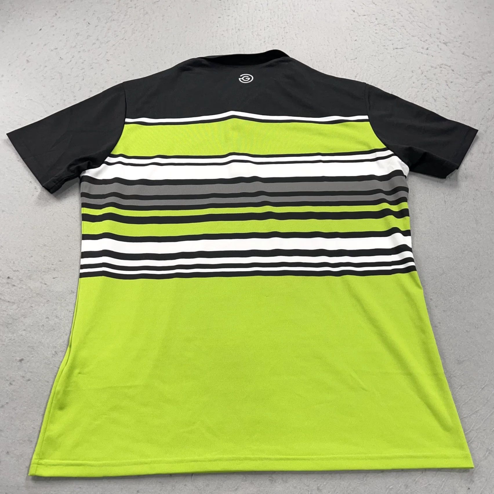 Galvin Green Galvin Green Polo Shirt Mens L Green Striped Performance Stretch Golf Shirts Polo Shirt Mens L Green Striped Size US L / EU 52-54 / 3 - 7 Thumbnail