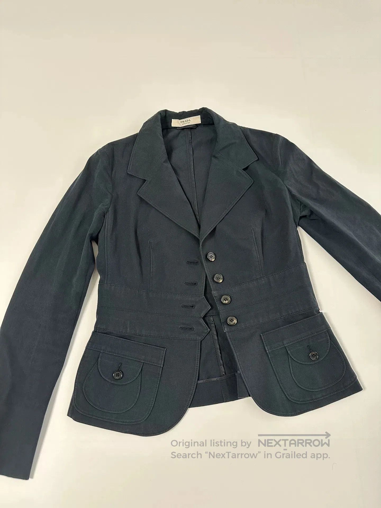 Prada PRADA Deconstructed Blazer Jacket Size 40. Size S / US 4 / IT 40 - 2 Thumbnail