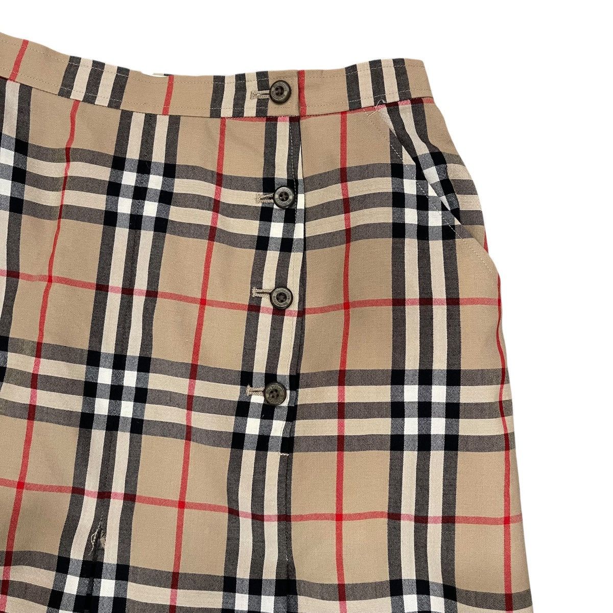 Burberry Vintage Burberry London Nova Check Wool Mini Skirt Size 30" / US 8 / IT 44 - 2 Thumbnail