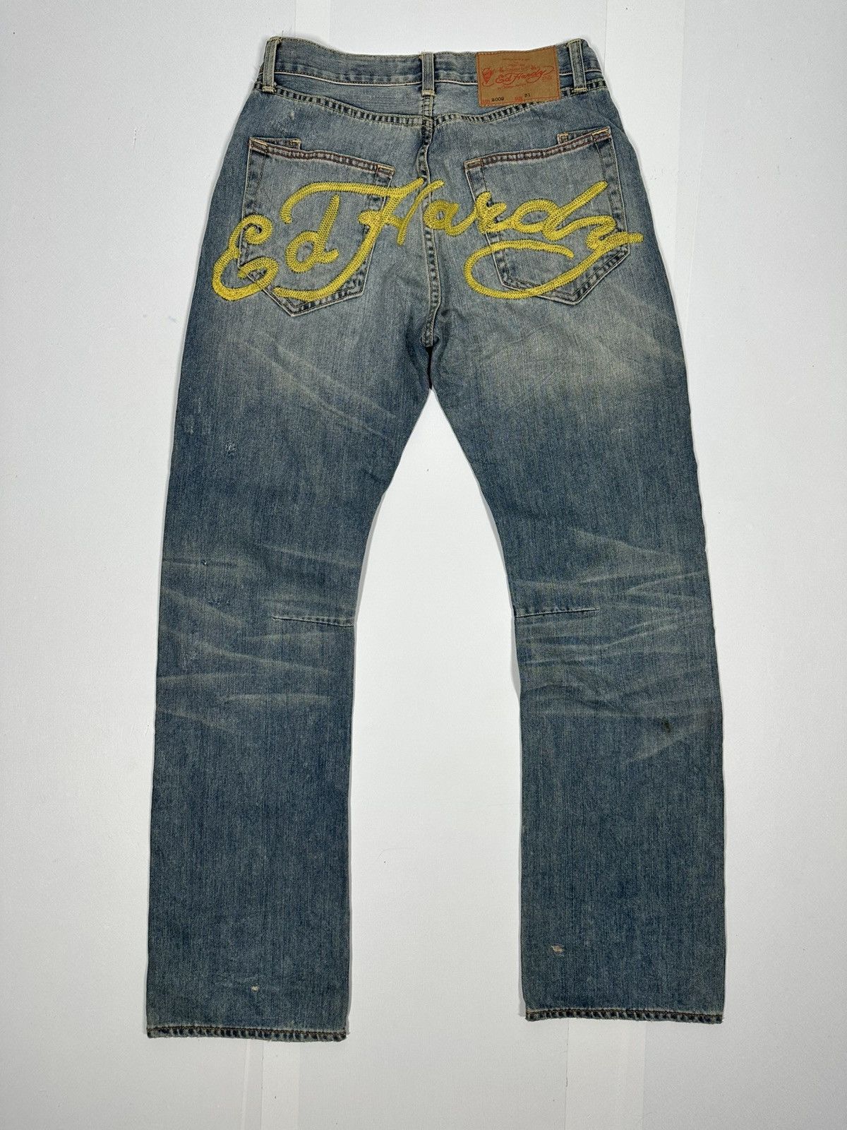 Ed Hardy Ed Hardy Denim Jeans Tattered Embroidered Logo✨⭐️✨✨⭐️⭐️ Size US 32 / EU 48 - 1 Thumbnail