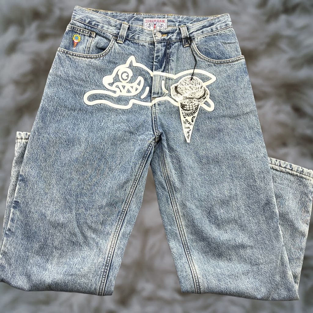 Billionaire Boys Club Billionaire Boys Club ICECREAM Running Dog Jeans Size 30 Blue Medium Mens Size US 30 / EU 46 - 1 Thumbnail
