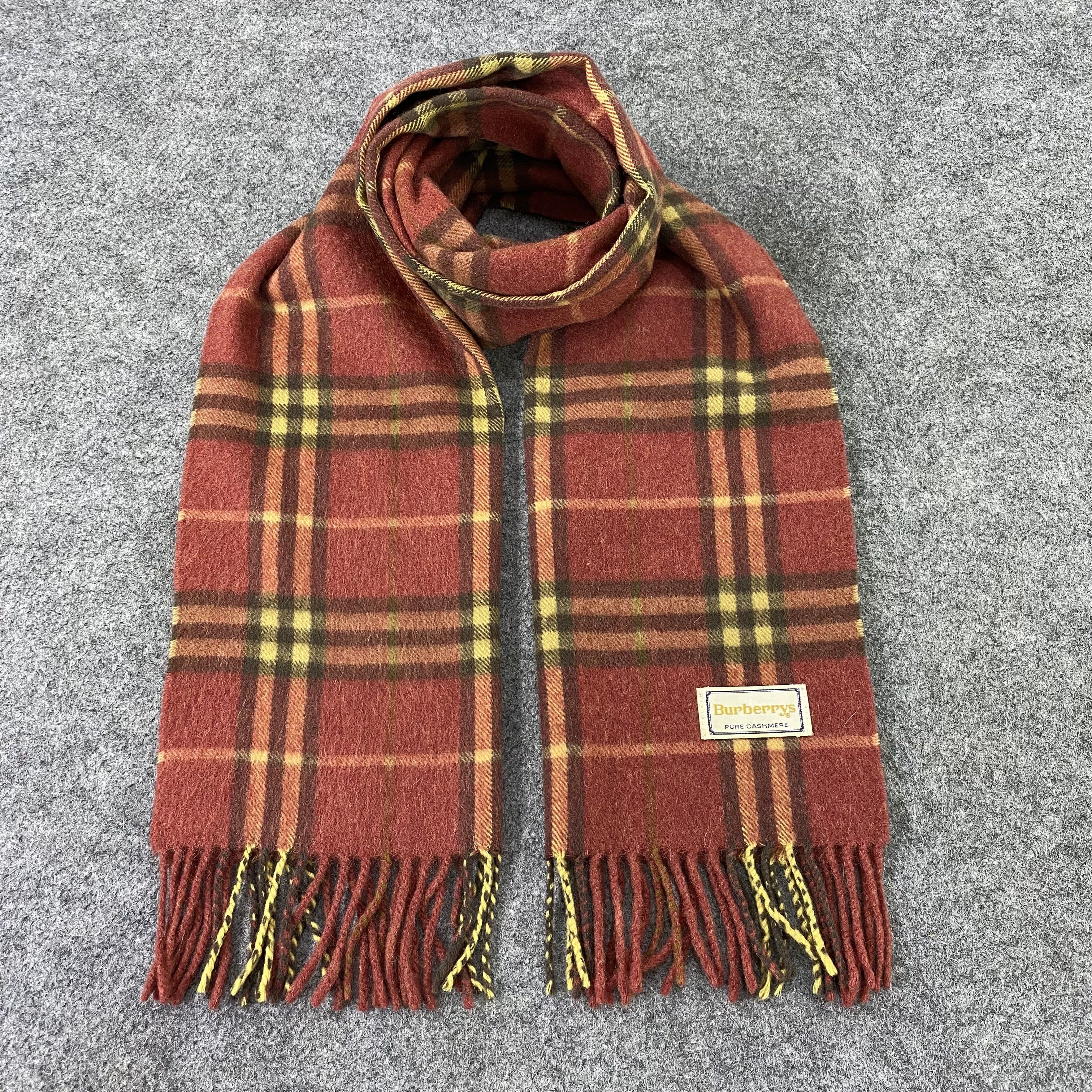 Burberry Burberry Cashmere Muffler / Scarf / Neckwear-T1519 Size ONE SIZE - 1 Thumbnail