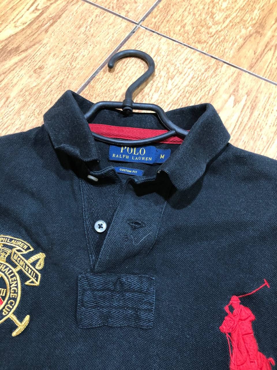 Polo Ralph Lauren Vintage Polo Ralph Lauren Custom Fit Polo Size M Size US M / EU 48-50 / 2 - 2 Thumbnail