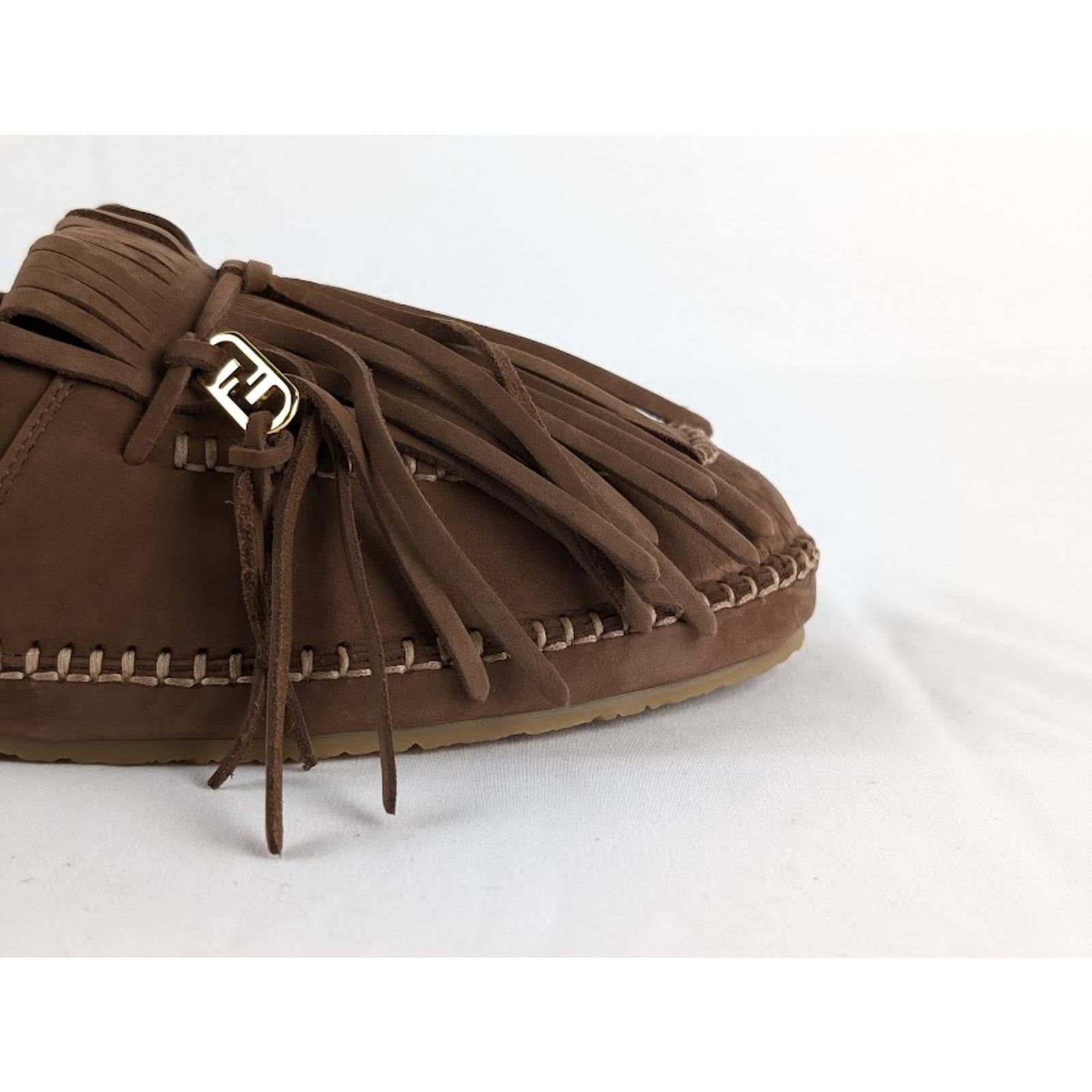Fendi o1rshd1 Men Loafers in Brown Size US 10 / EU 43 - 2 Thumbnail