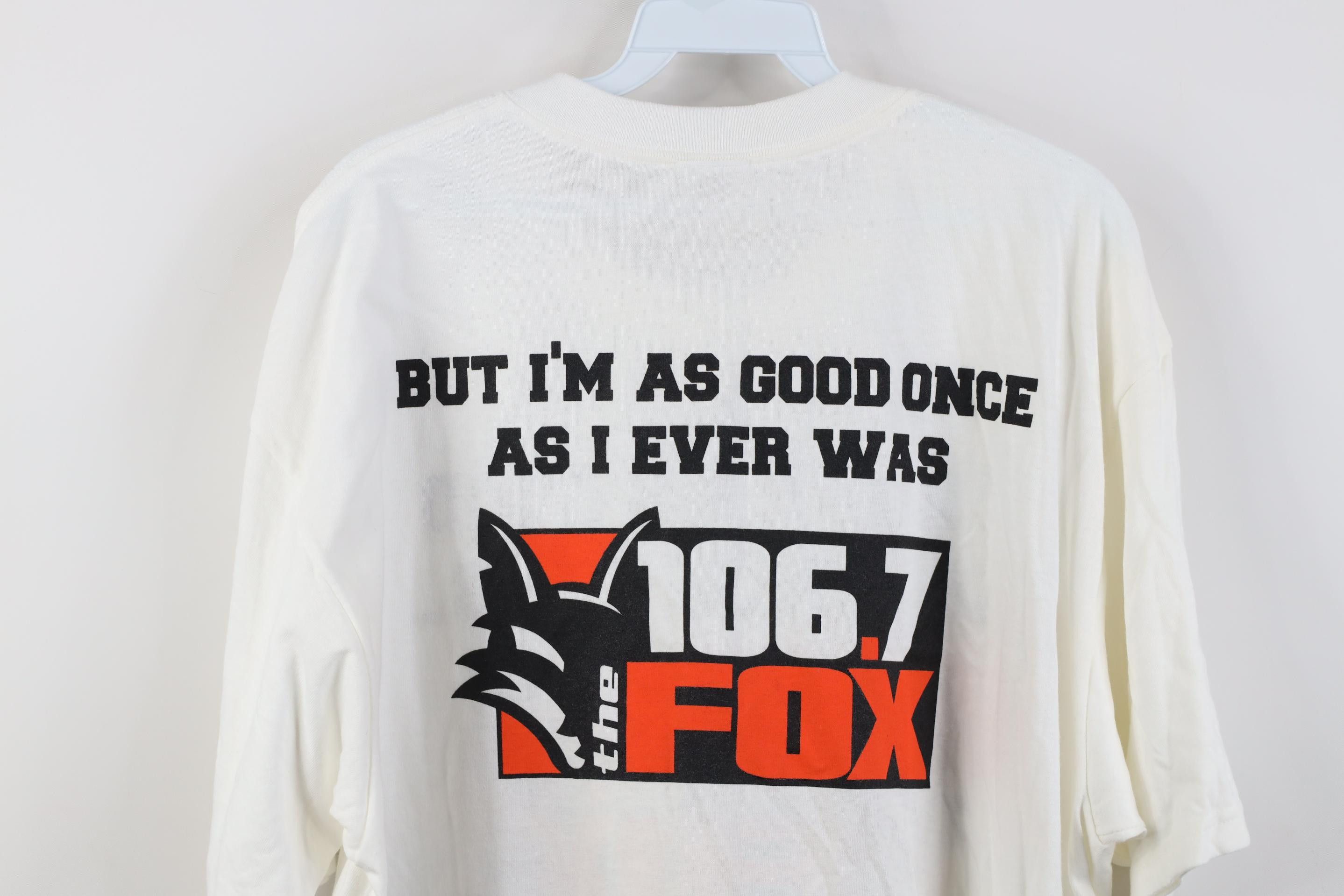 Vintage Vintage Y2K Fox 106.7 Radio Station Short Sleeve T-Shirt Size US XL / EU 56 / 4 - 10 Thumbnail