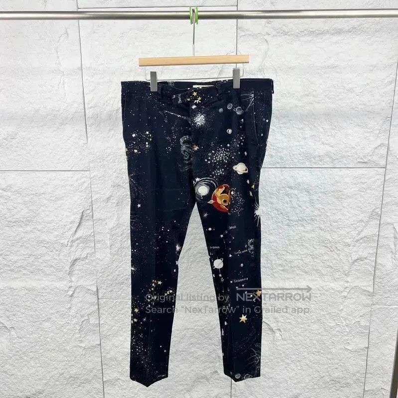 Valentino Valentino Black Casual Pants with Unique Print . Size US 32 / EU 48 - 1 Thumbnail