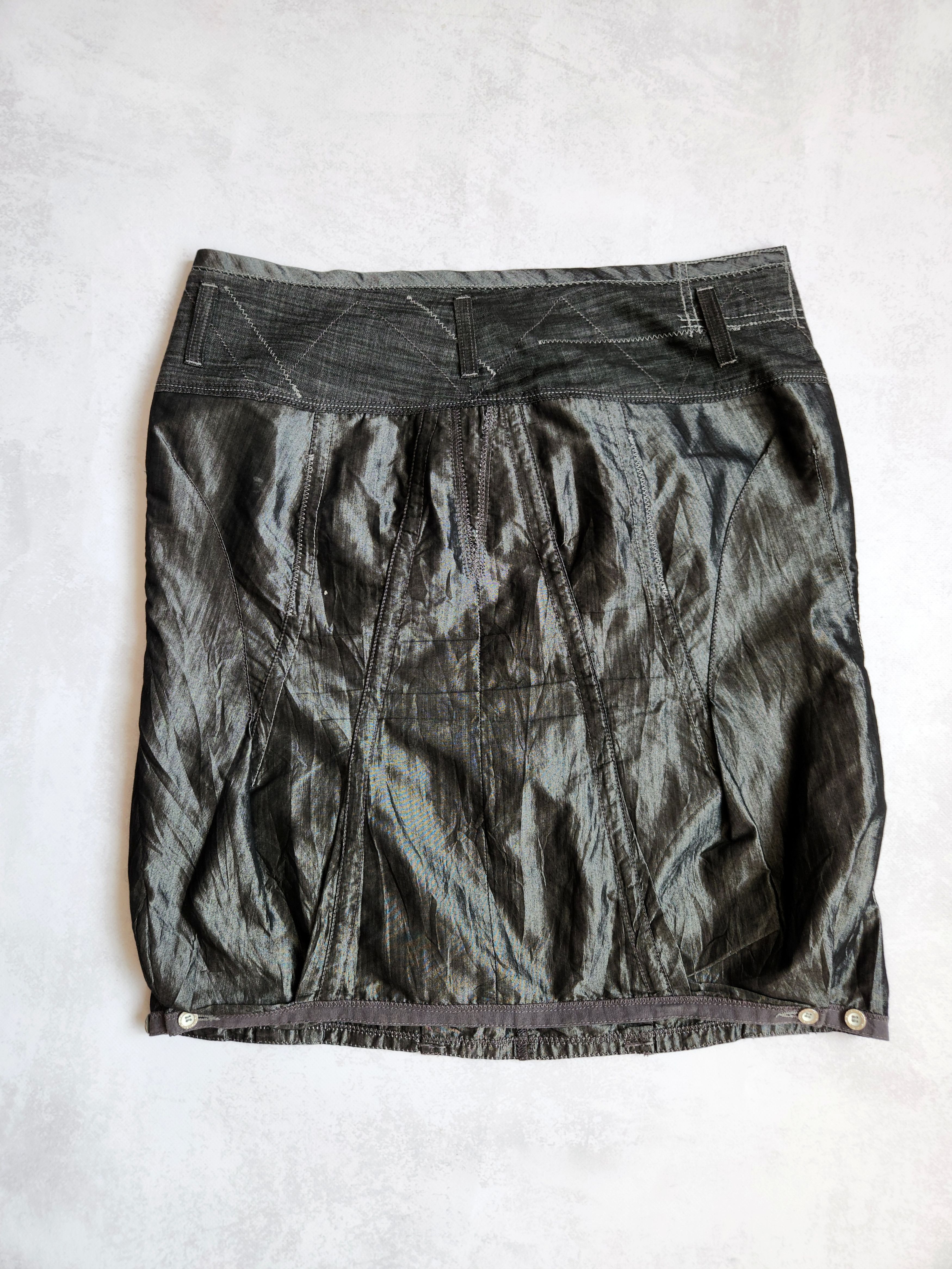 Marithe + Francois Girbaud Vintage Marithe Francois Girbaud Y2K Avant Garde Skirt Size 27" / US 4 / IT 40 - 6 Thumbnail