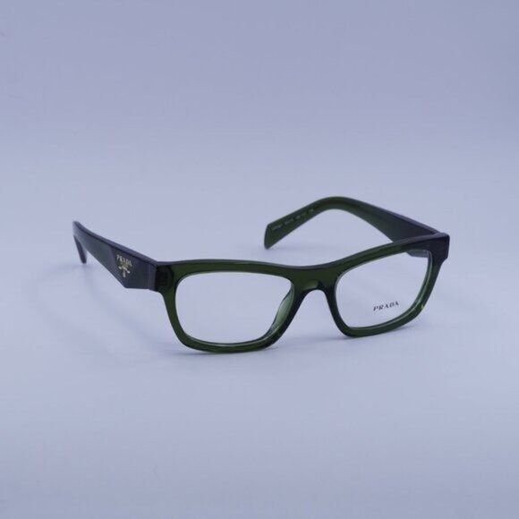 Prada Prada PRB01V 19Z1O1 Eyeglasses Transparent Bottle Green 54mm Size ONE SIZE - 4 Thumbnail