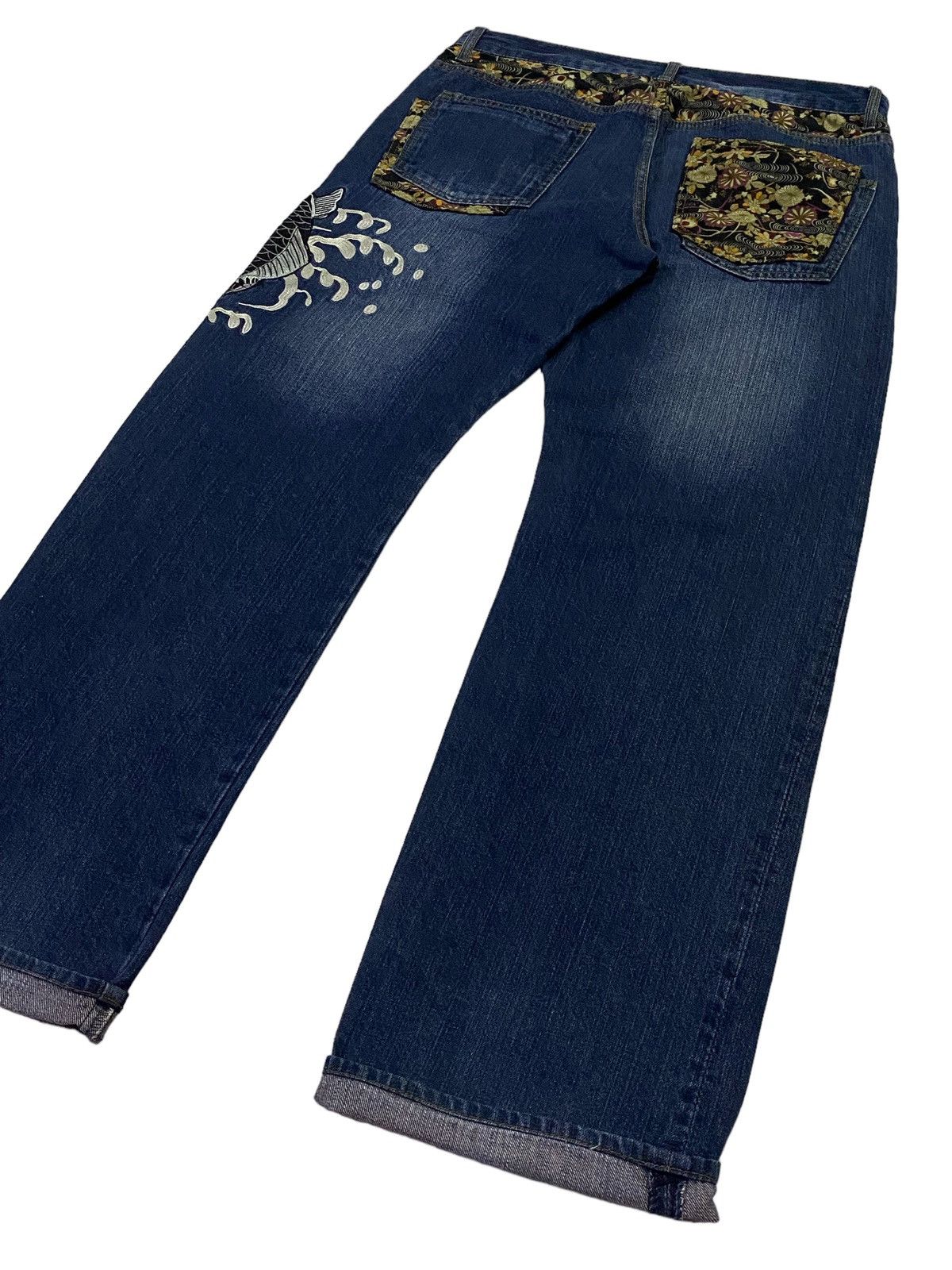 Japanese Brand Japanese Brand Memory Special Koi Fish Embroidery Jeans Size US 34 / EU 50 - 22 Thumbnail