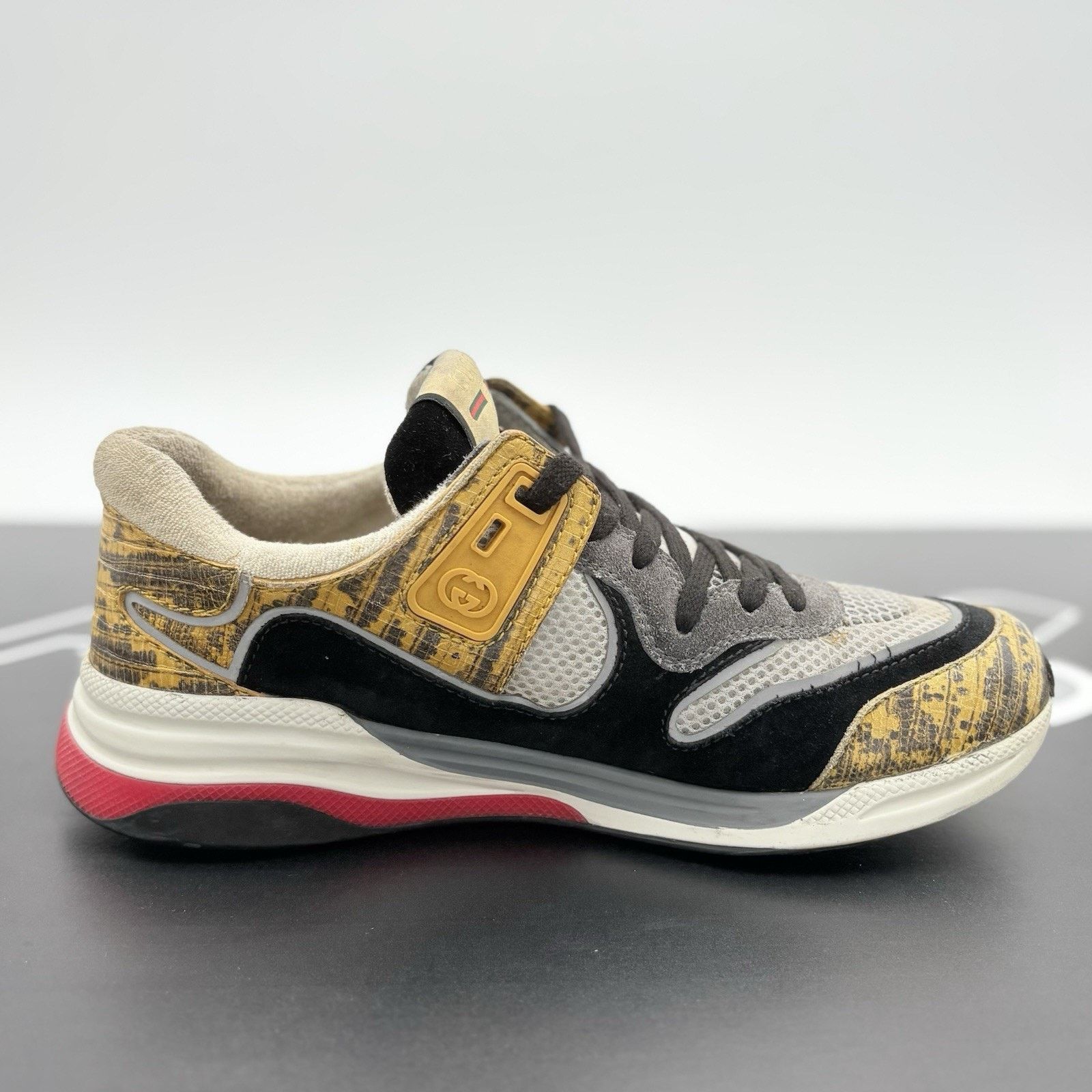 Gucci Size 6.5 G (7 US) - Gucci Ultrapace ' Yellow Tejus Printed ' Size US 7 / EU 40 - 10 Thumbnail
