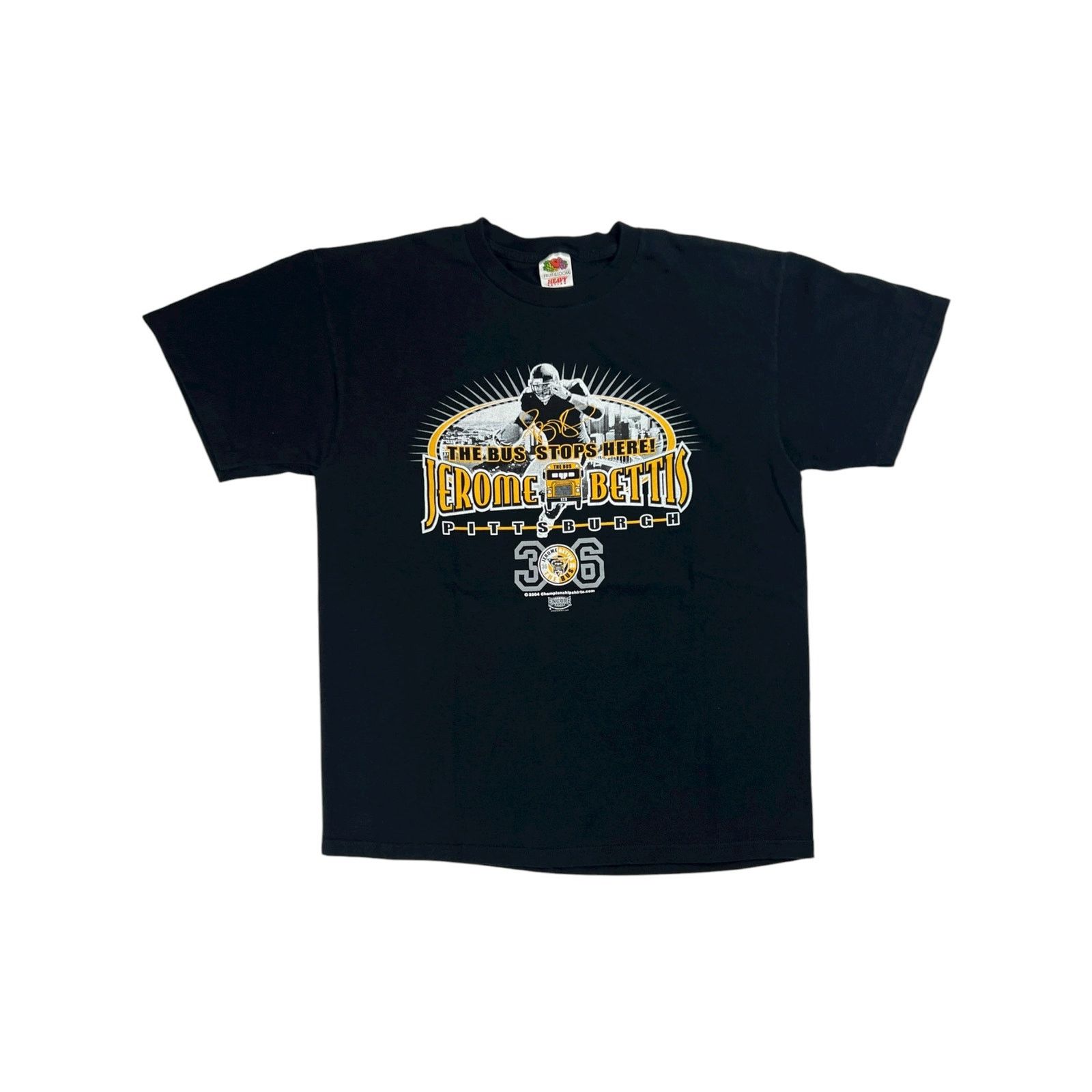 NFL × Vintage Vintage 2004 Pittsburgh Steelers Jerome Bettis “The Bus” tee Size US M / EU 48-50 / 2 - 1 Thumbnail