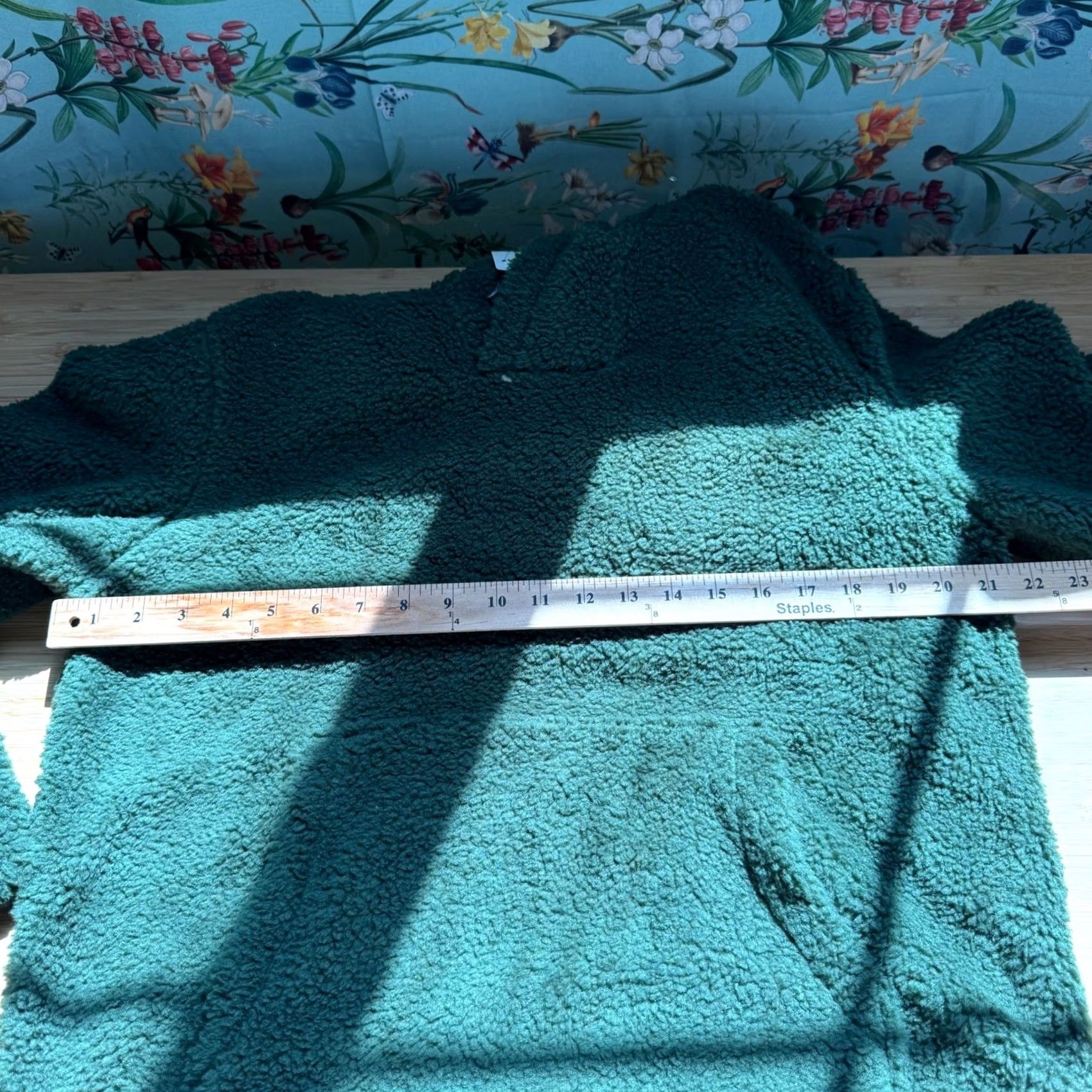 Vintage Sun + Stone Tate Sherpa Hoodie Adult M Black Forest Green Fleece Pullover Mens Size US M / EU 48-50 / 2 - 7 Thumbnail