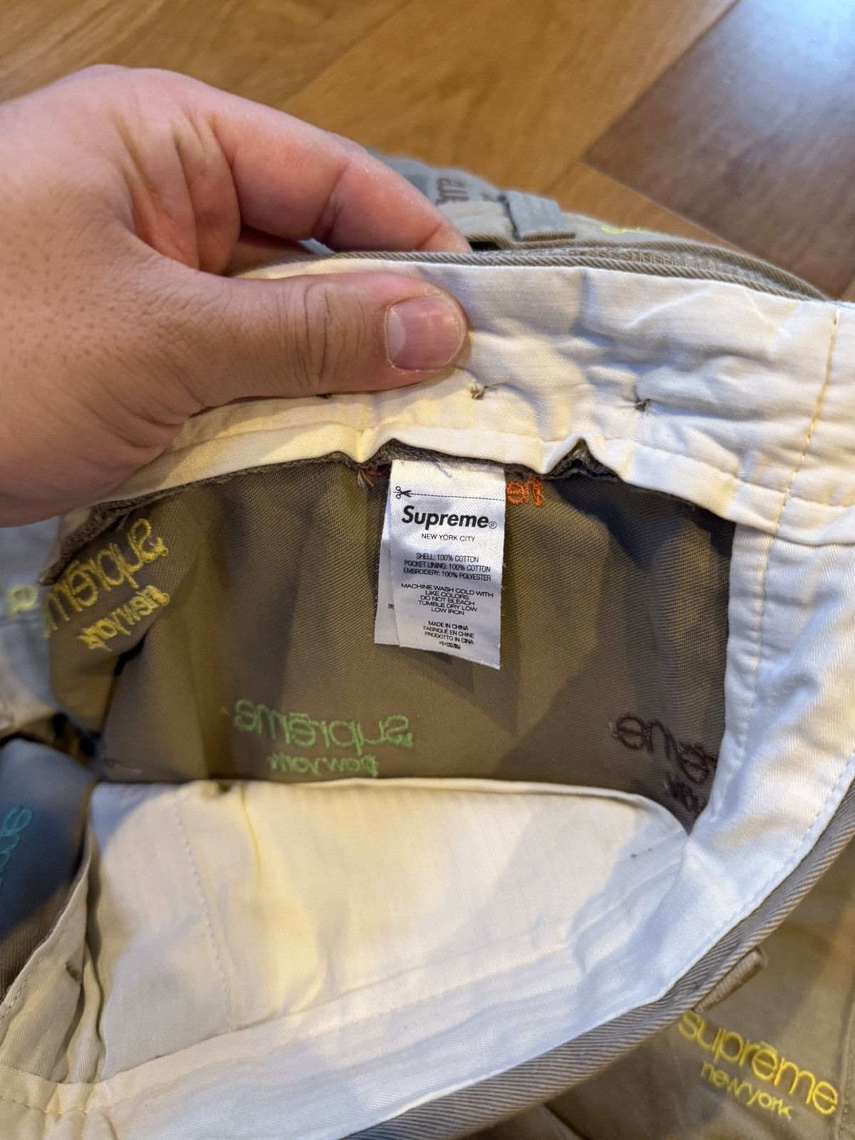 Supreme Supreme Classic Logo Chino Short SS23 Beige Size US 36 / EU 52 - 4 Thumbnail