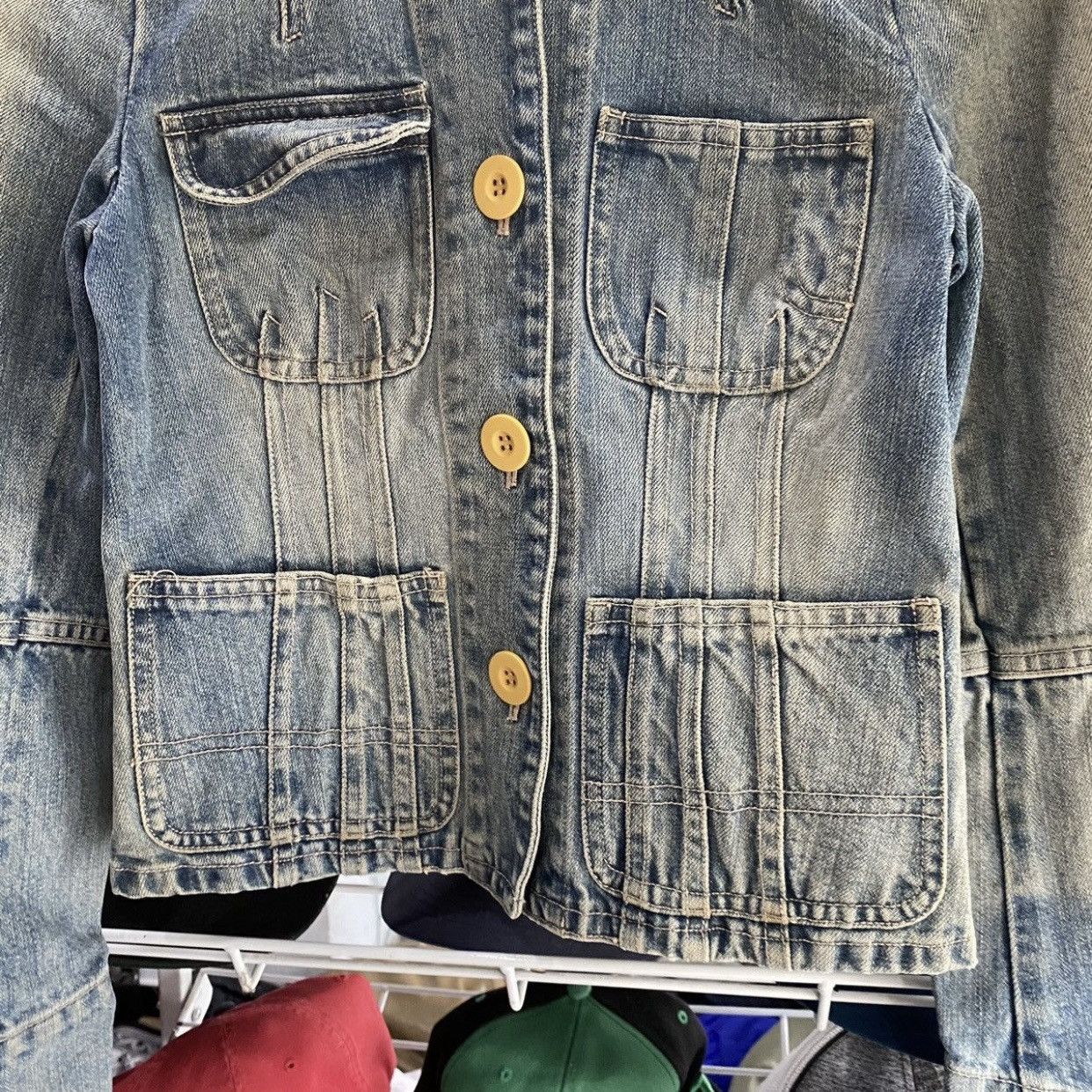 Marc Jacobs Vintage Y2K Marc Jacobs Puff Sleeve Denim Trucker Jacket Size S / US 4 / IT 40 - 5 Thumbnail