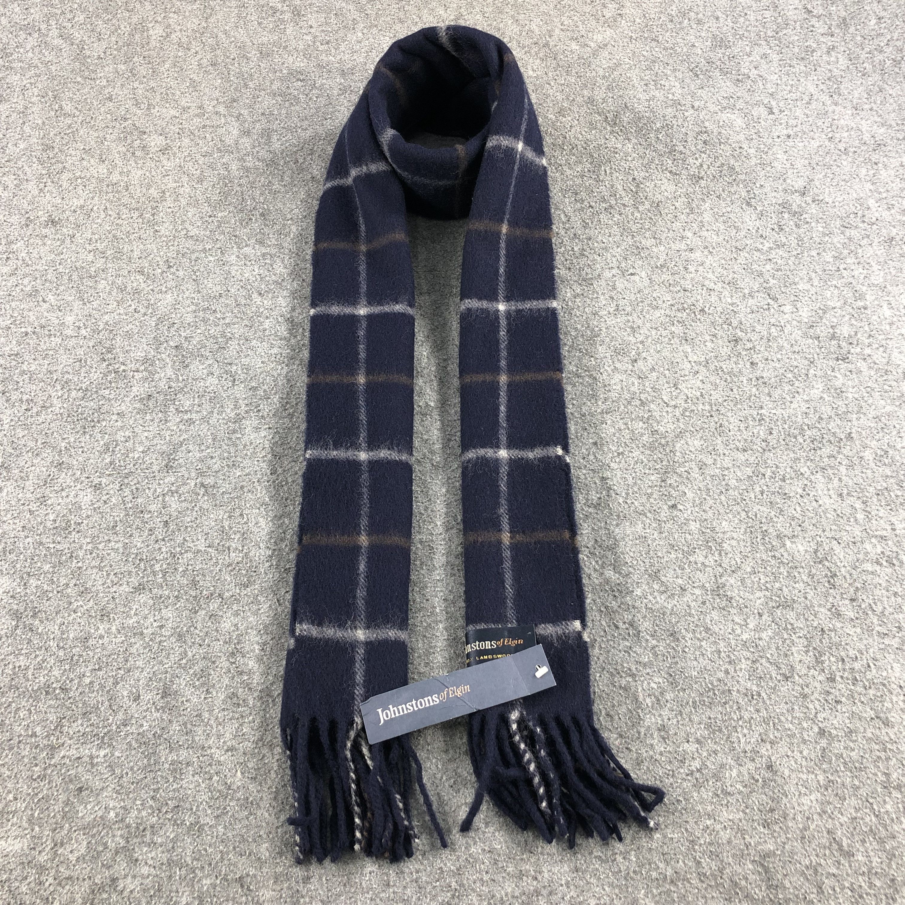 Johnstons Of Elgin Johnston of Elgin Tartan Wool Scarf Muffler V784 Size ONE SIZE - 1 Thumbnail