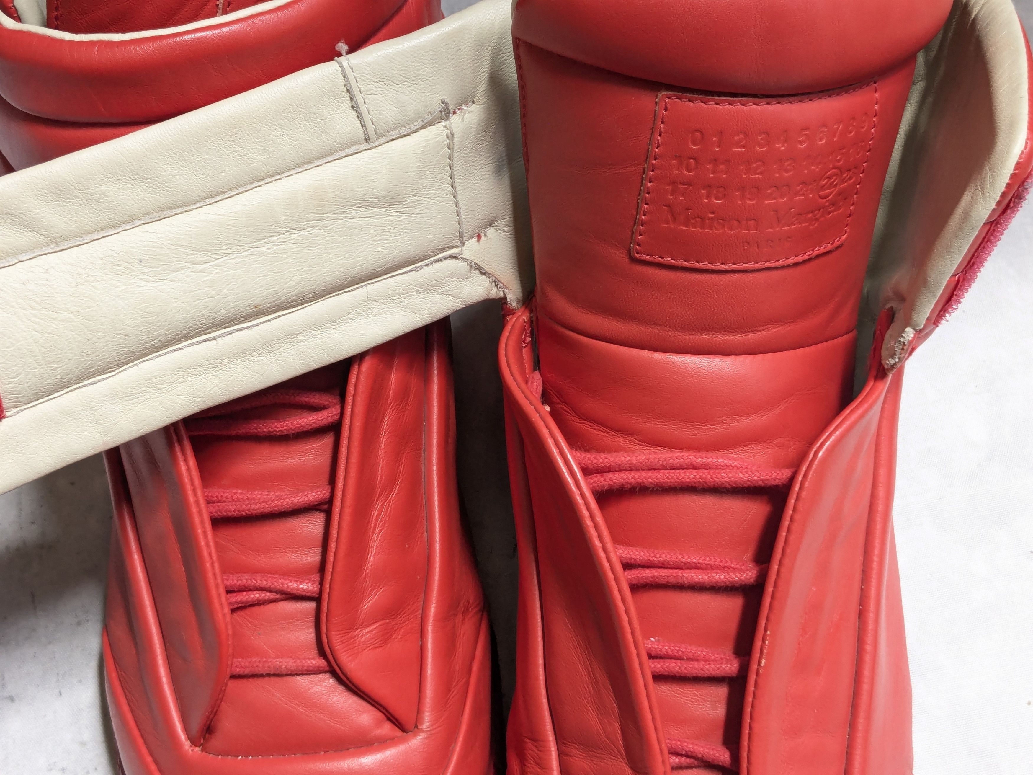 Maison Margiela Maison Margiela Future High Tops Sneakers Red 9 42 Size US 9 / EU 42 - 6 Thumbnail