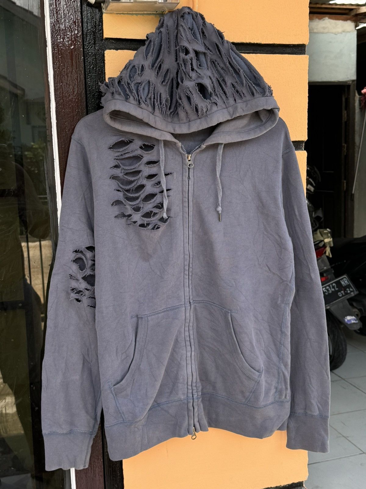 Hysteric Glamour × If Six Was Nine × Japanese Brand Distressed Hoodie Uniqlo lgb ifsix style Size US L / EU 52-54 / 3 - 2 Thumbnail