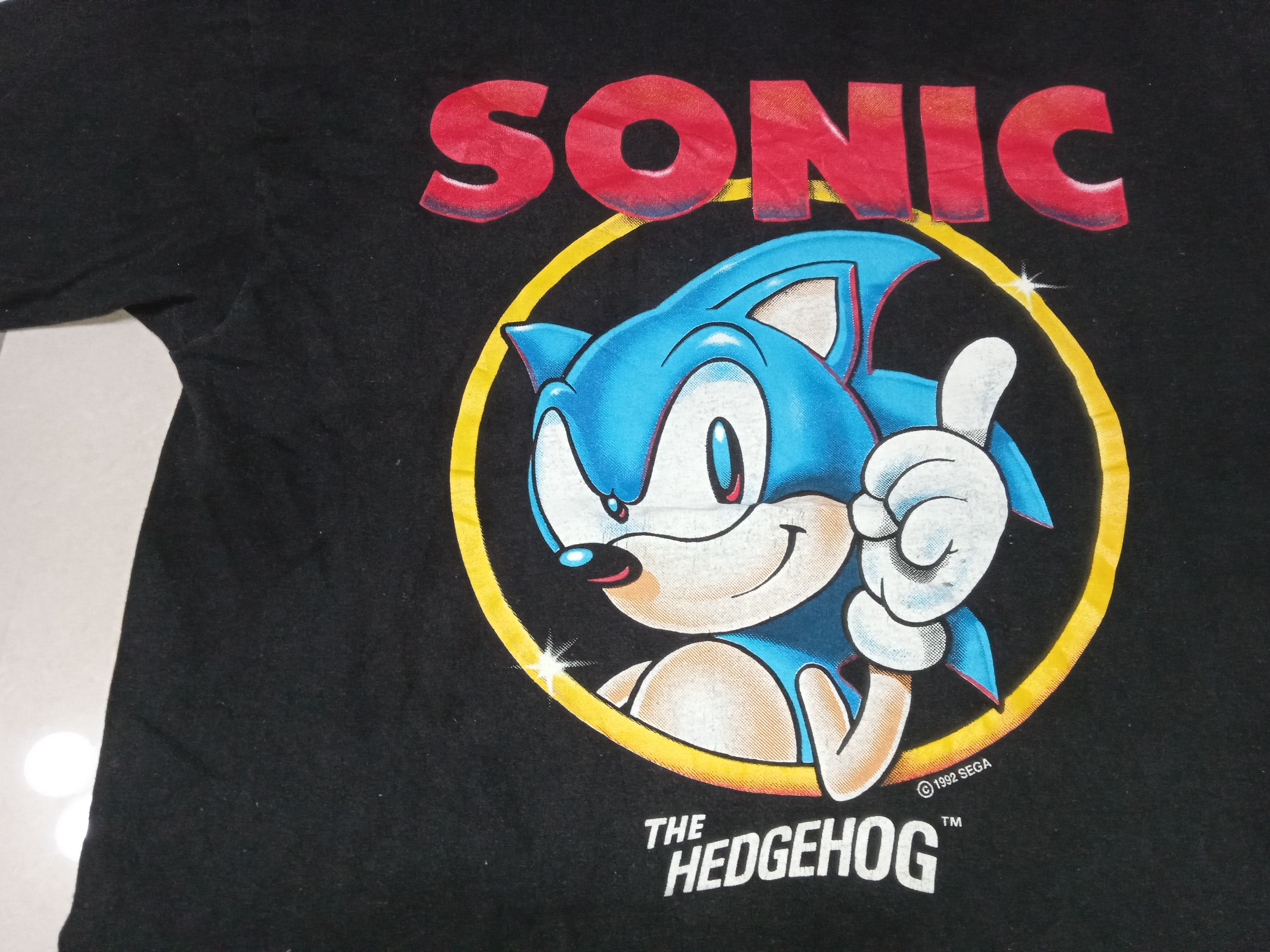 Vintage Vintage 90s Sonic the Hedgehog 1992 SEGA T-Shirt Size US L / EU 52-54 / 3 - 7 Thumbnail