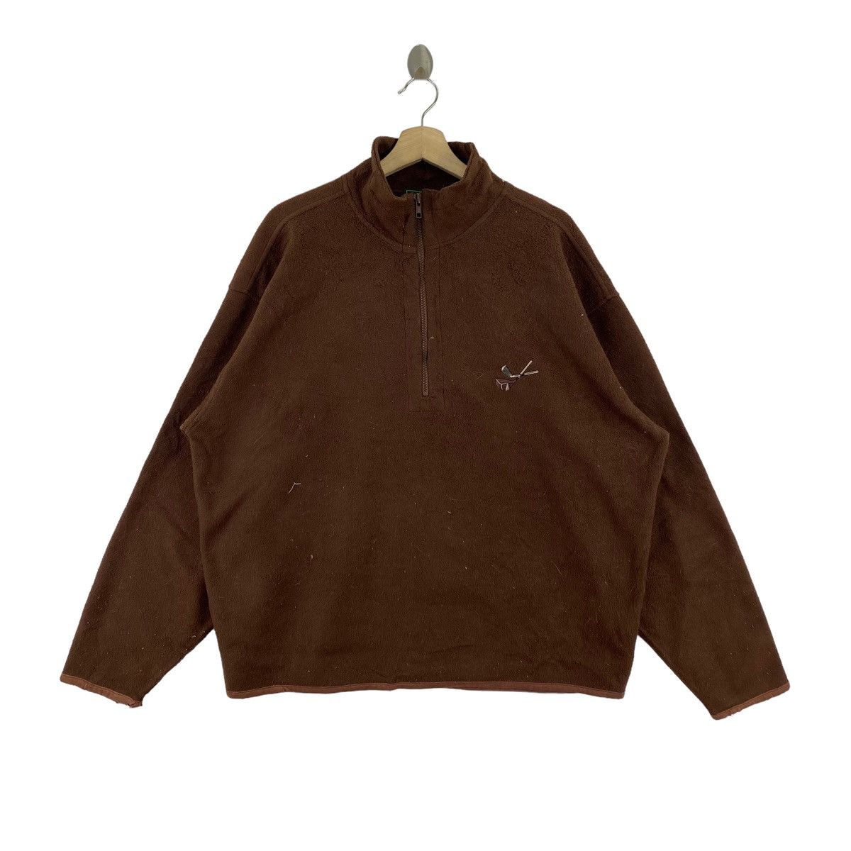 Dockers DOCKERS GOLF Embroidered Logo Brand RetroSherpa Brown Jacket Size US L / EU 52-54 / 3 - 1 Thumbnail