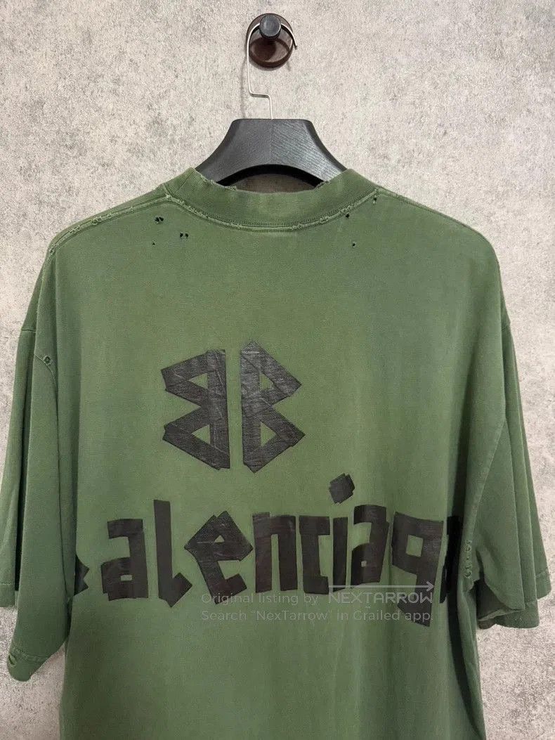 Balenciaga Balenciaga Green Tape Short Sleeve. Size US L / EU 52-54 / 3 - 6 Thumbnail
