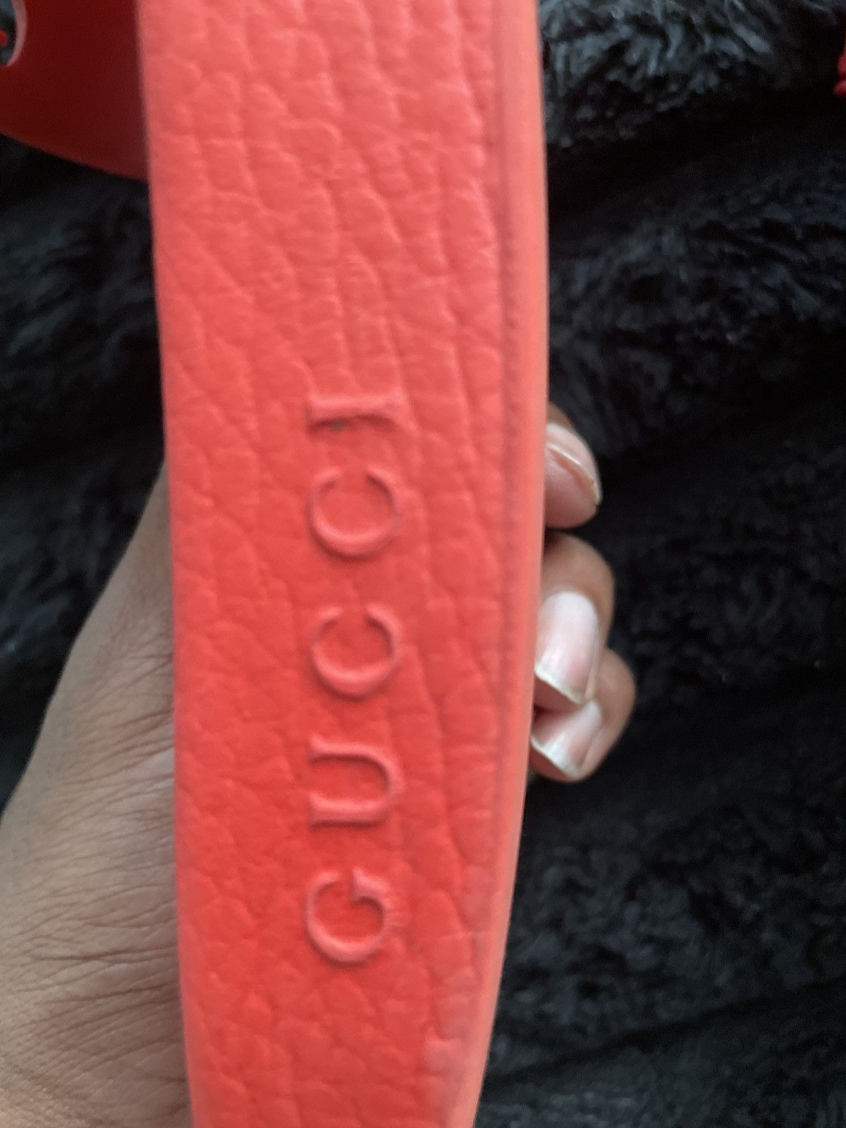 Gucci Gucci Mens Slide Red Sz :9.5 Size US 9.5 / EU 42-43 - 5 Thumbnail