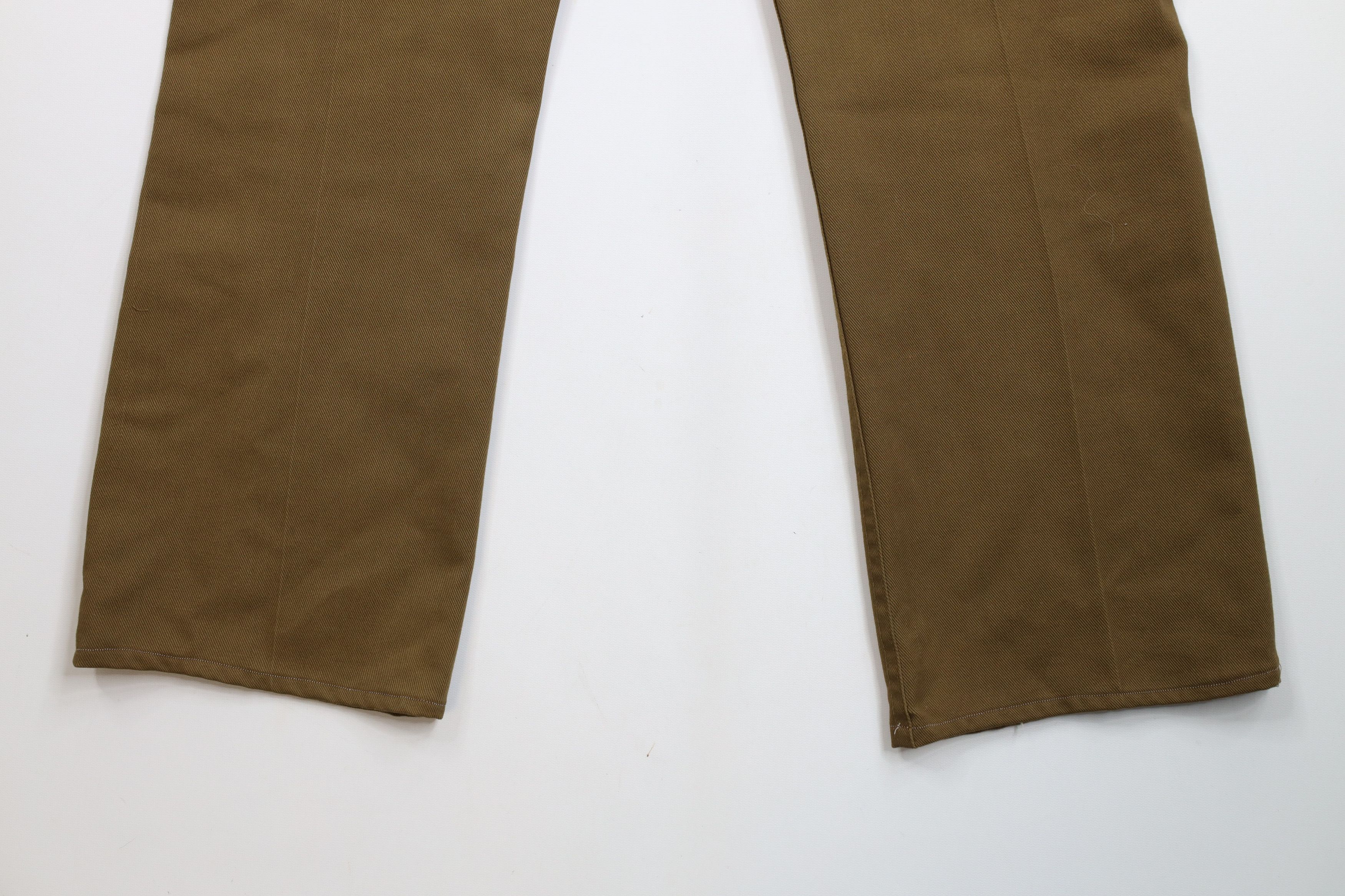 Lee × Vintage Vintage 70s Lee Faded Flared Wide Leg Denim Jeans Brown USA Size US 34 / EU 50 - 13 Thumbnail