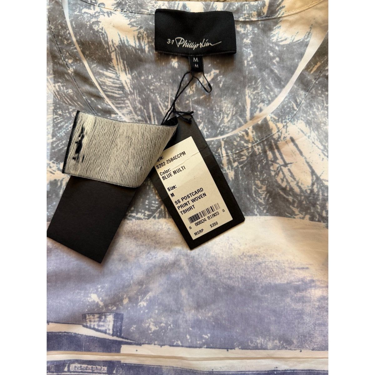 3.1 Phillip Lim 3.1 PHILLIP LIM BOXY POSTCARD PRINT WOVEN TOP Size US M / EU 48-50 / 2 - 8 Thumbnail