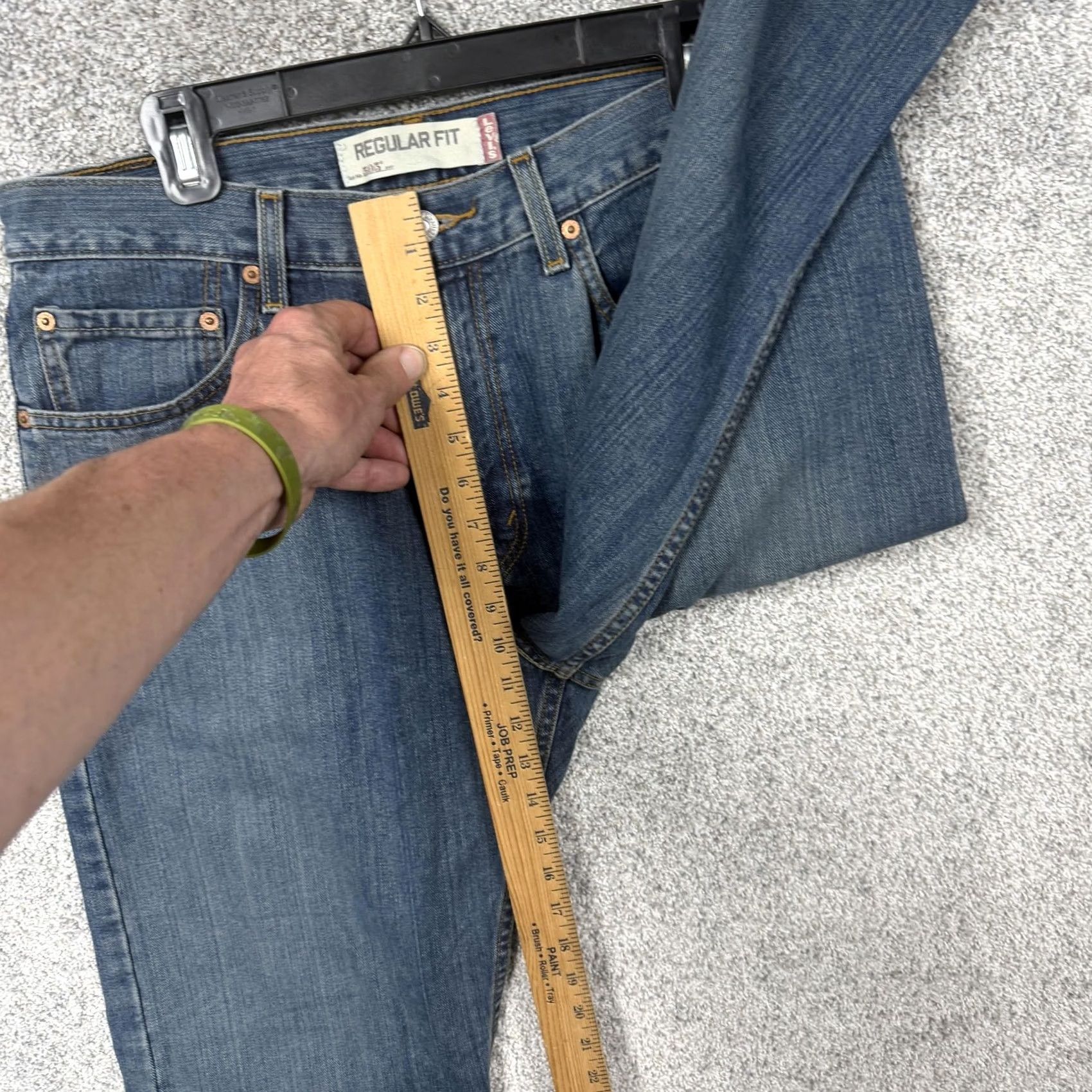 Levi's Levi's 505 Jeans Mens 34x29 Blue Regular Fit Straight Denim Mid Wash Classic Size US 34 / EU 50 - 5 Thumbnail